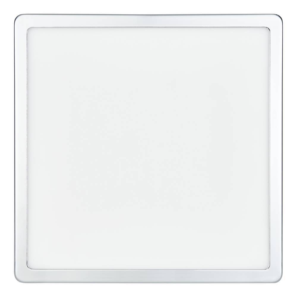 EGLO Deckenleuchte »FUEVA 5 Deckenlampe, chrom, IP44, geringe Aufbauhöhe, 20 Watt, Quadrat«, Leuchtmittel LED-Modul | LED fest integriert, Aufbauleuchte, Badezimmer, Bad-Deckenlampe, modern, 28,5x28,5x2,8cm