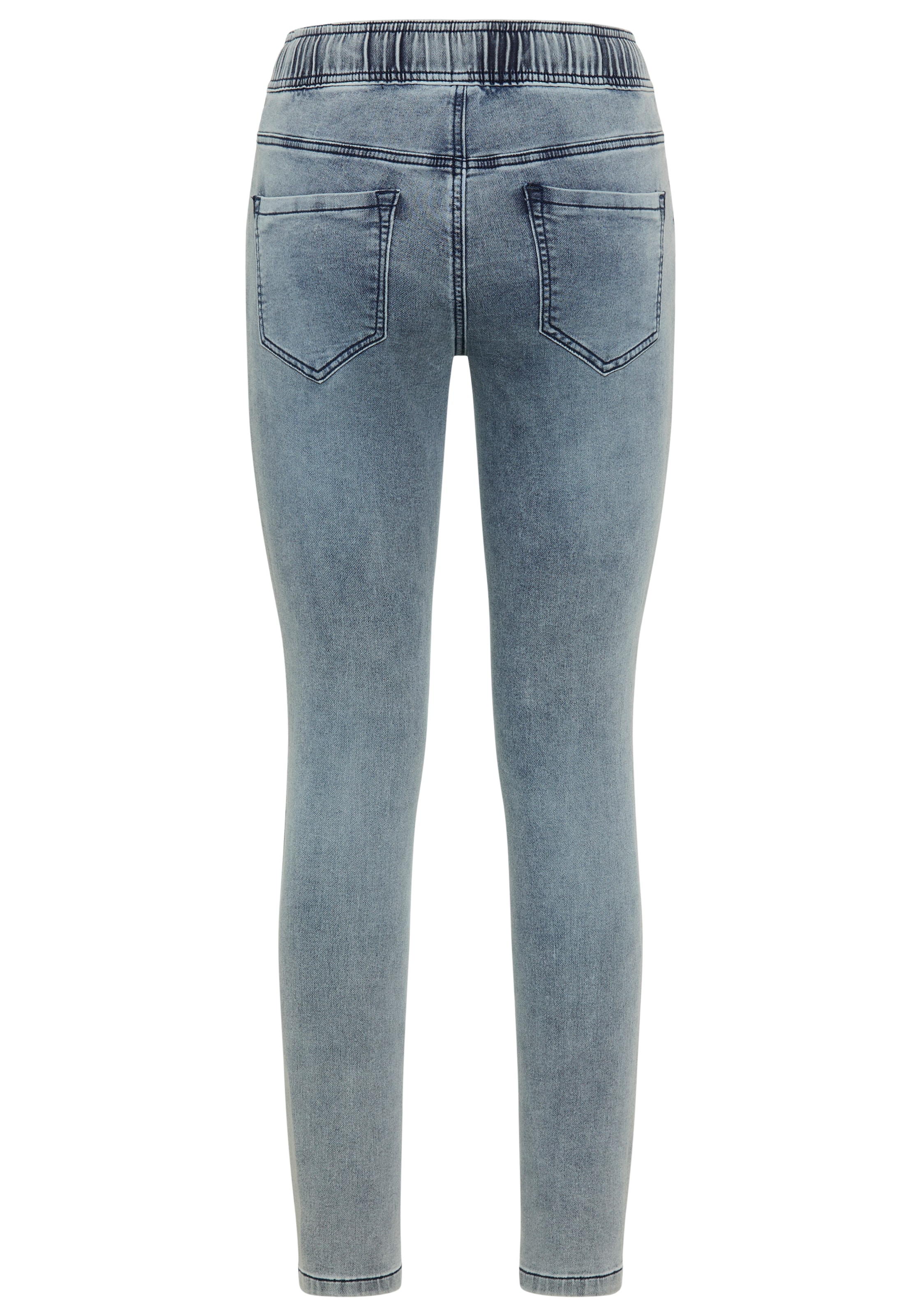 Arizona Stretch-Jeans, weites Bein, normale Leibhöhe, knöchellang, mit Used-Waschung