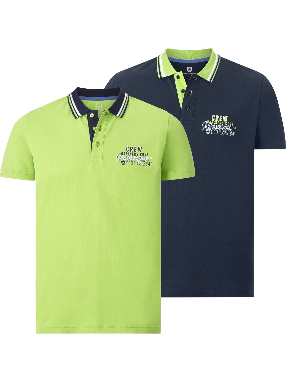 Jan Vanderstorm Poloshirt »Doppelpack Poloshirt TEOFIL«