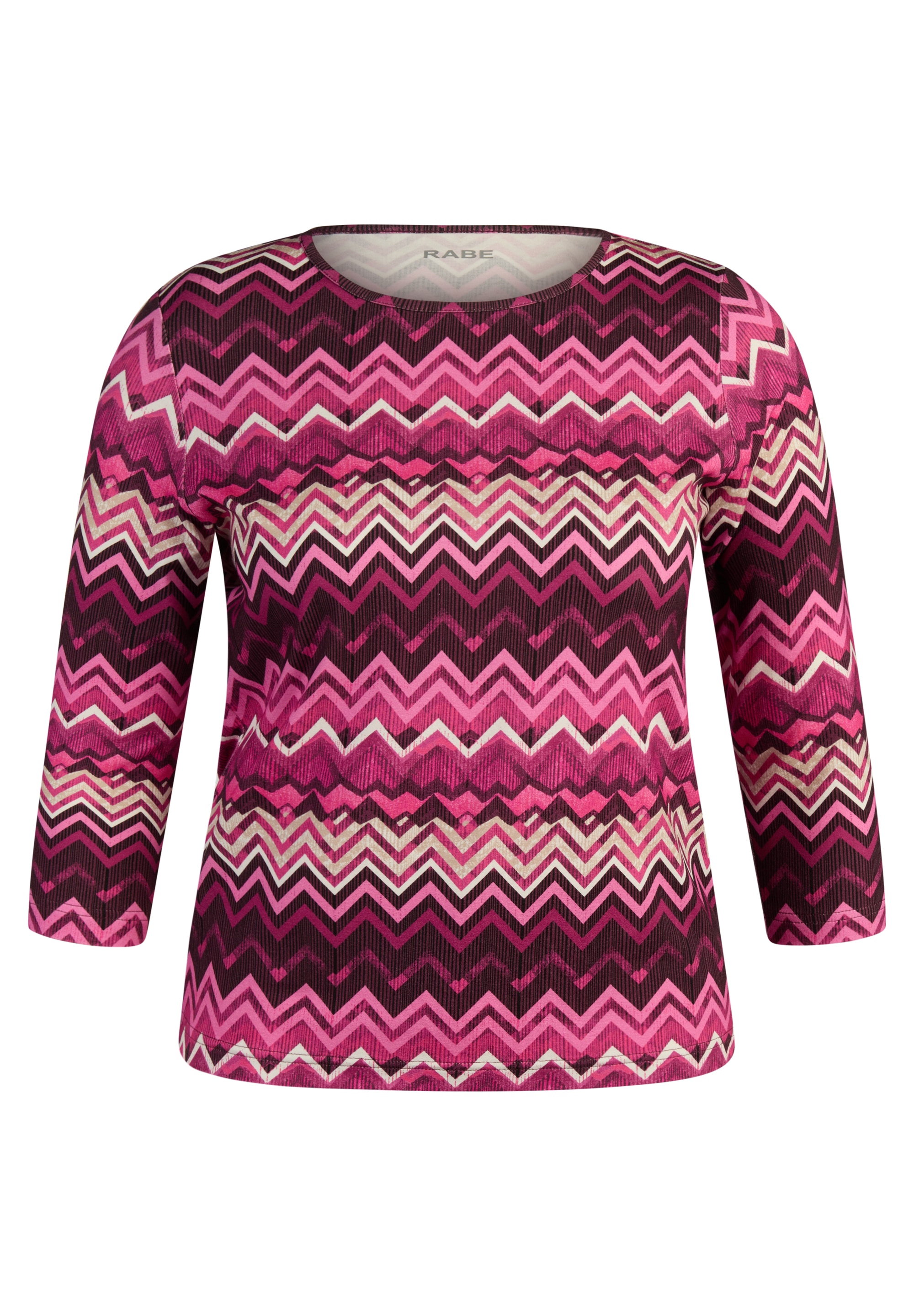 Rabe 3/4-Arm-Shirt mit grafschem Muster