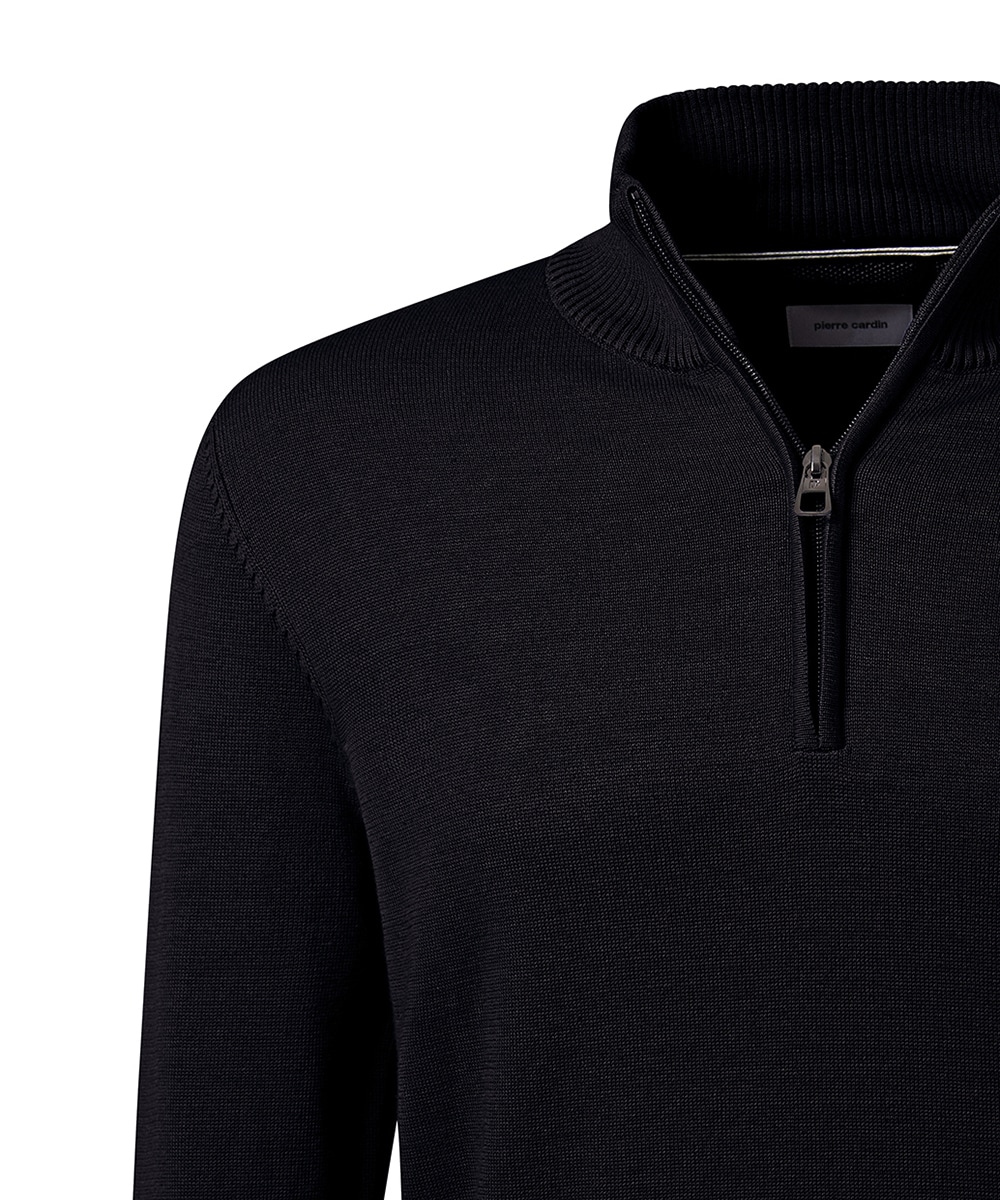 Pierre Cardin Strickpullover, mit Troyer Kragen