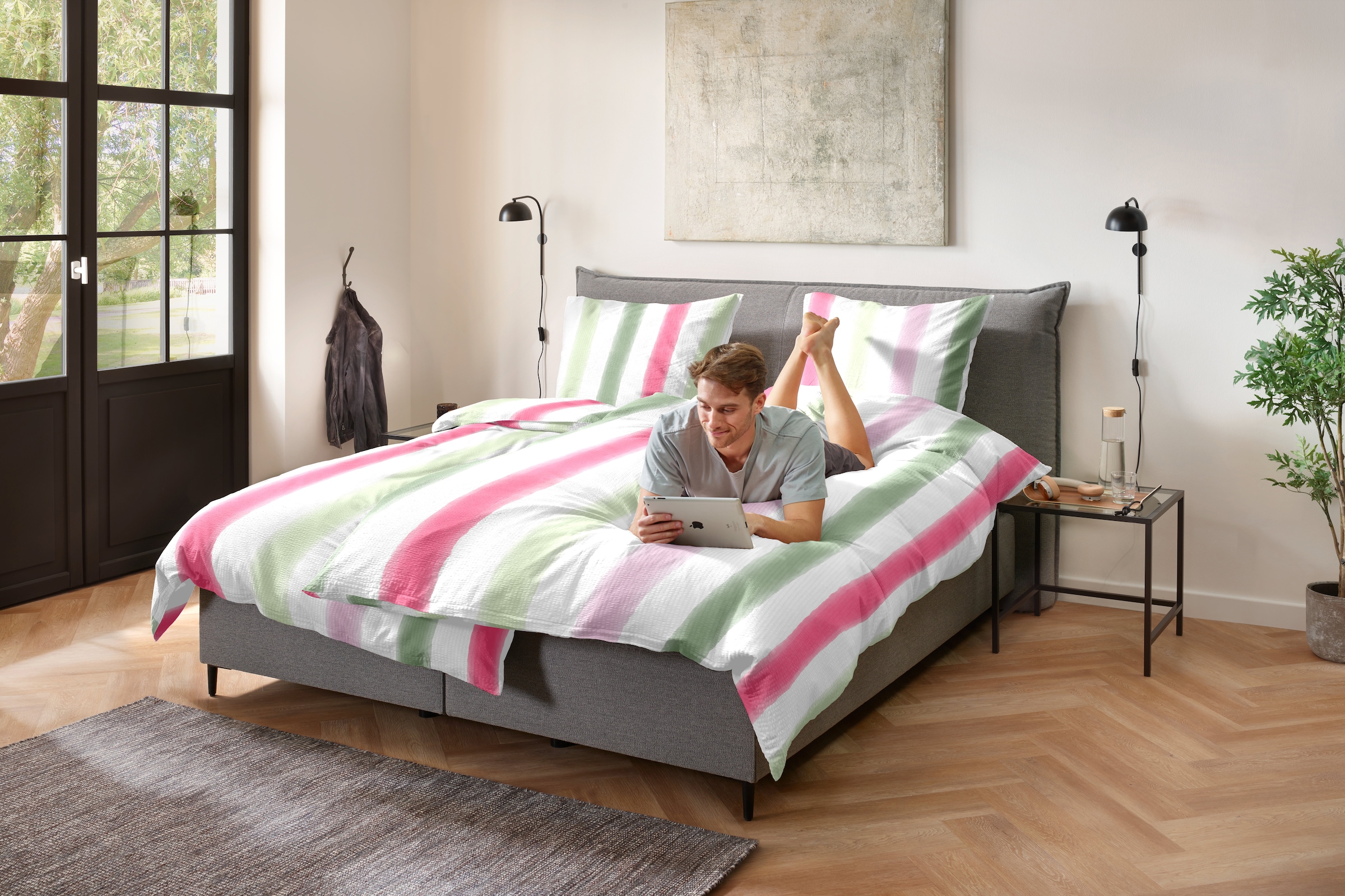 Primera Bettwäsche »Soft-Seersucker-Bettwäsche Soft lines« 2