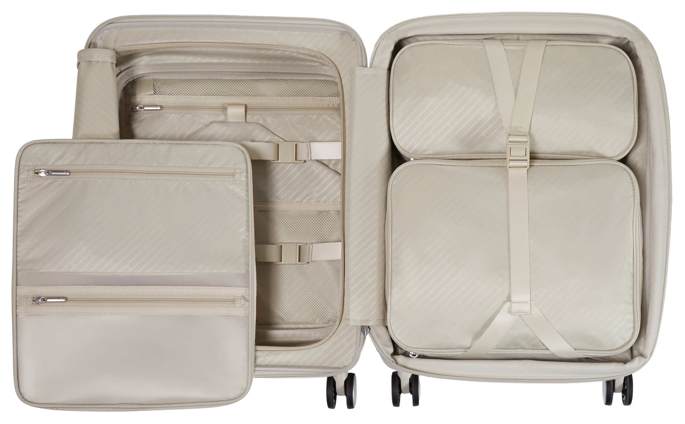 Samsonite Hartschalen-Trolley »PARALUX, verschiedene Größen und Farben« 40 l 4 Rollen Reisegepäck mit Frontfach Packwürfel Trennpolster