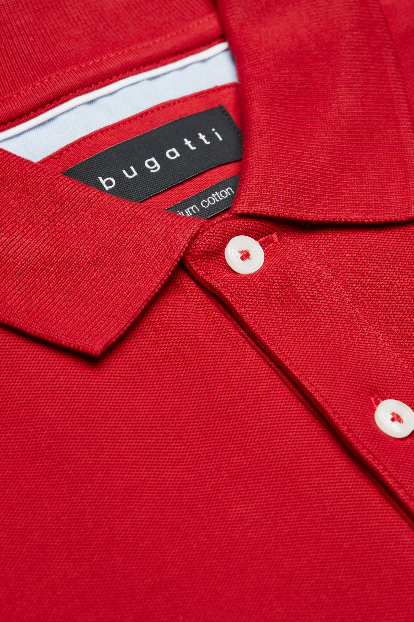 bugatti Poloshirt, mit körpernaher Passform