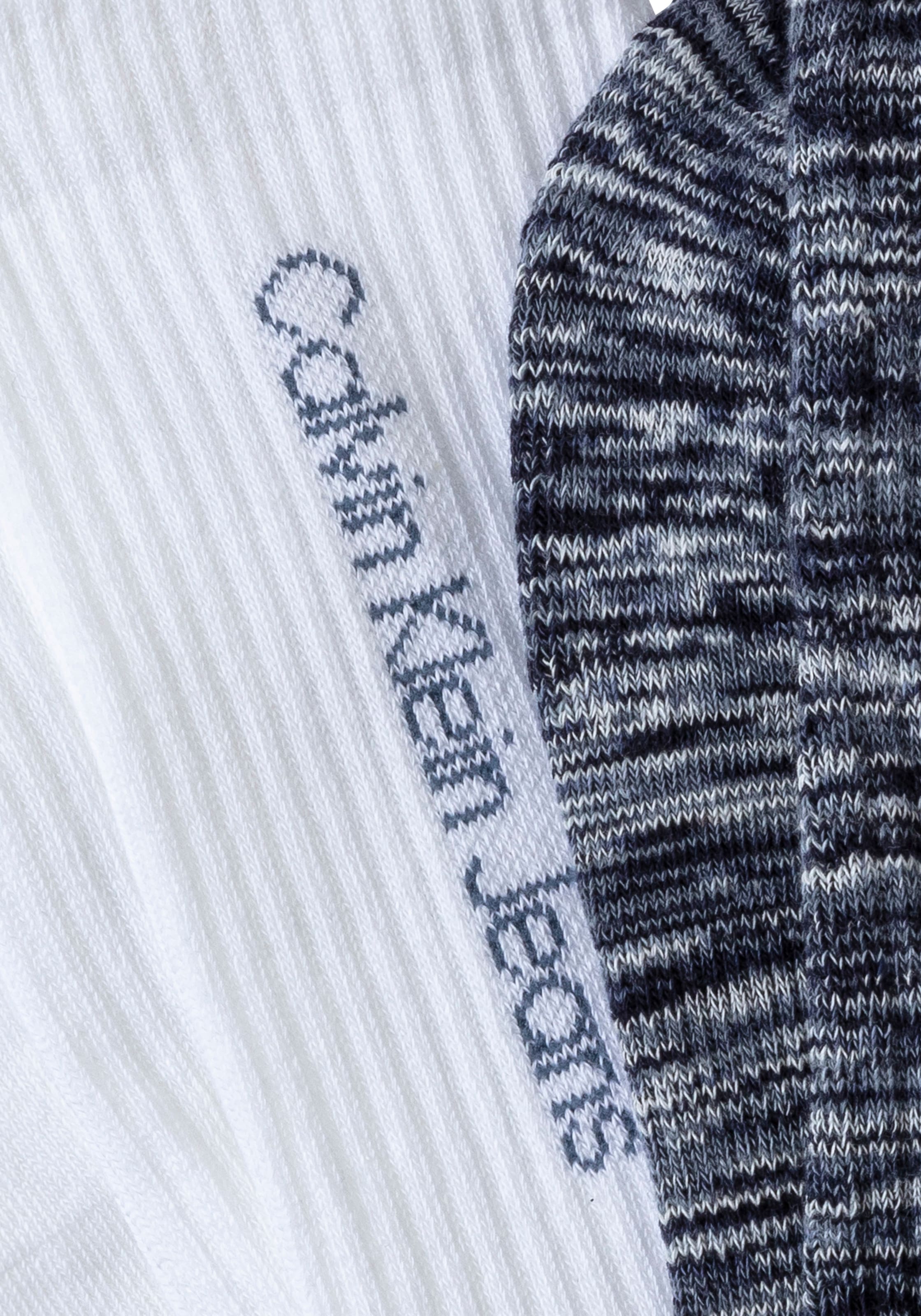 Calvin Klein Jeans Socken, (2 Paar), mit seitlichem Logoschriftzug
