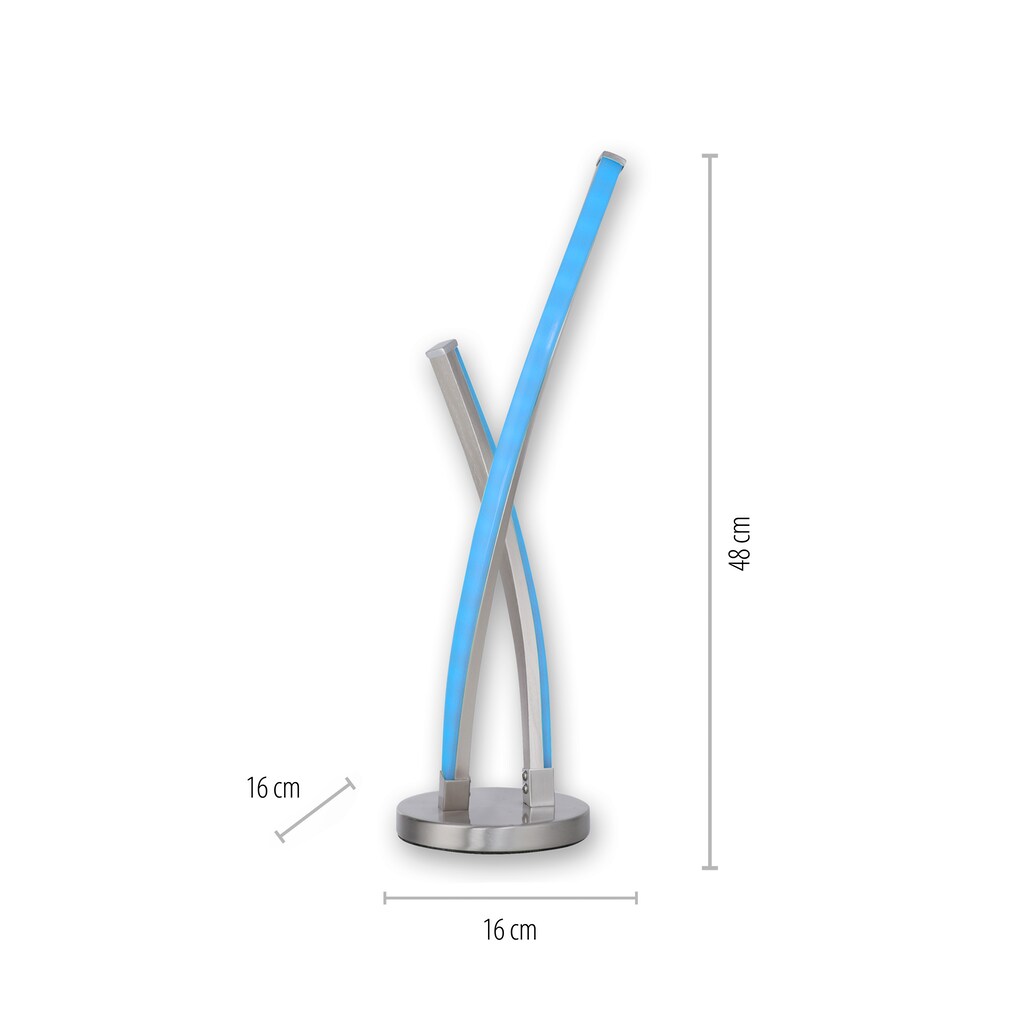 JUST LIGHT Tischleuchte »Ls-SWING«, 2 flammig-flammig