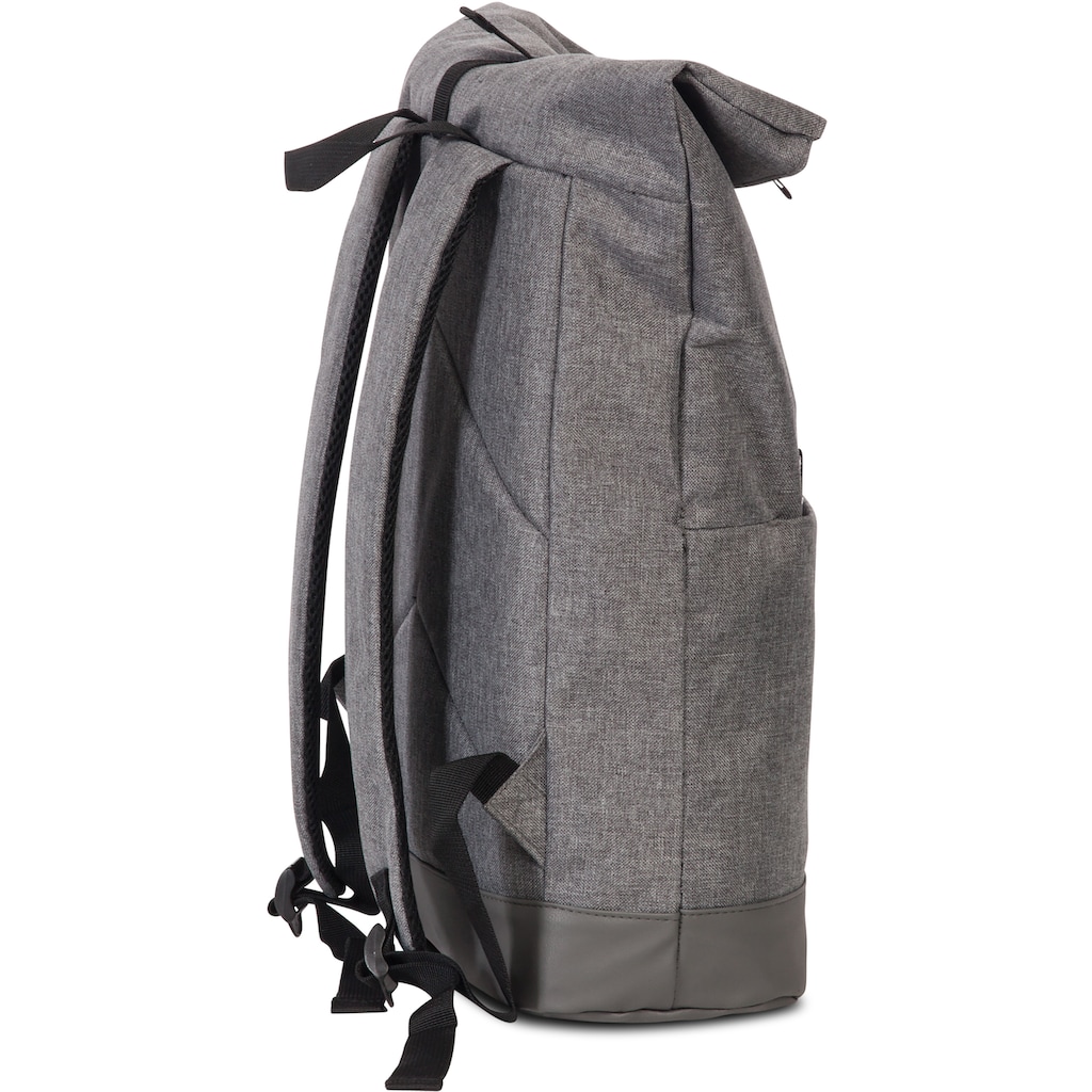 Bench. Laptoprucksack »Roll-Top, dunkelgrau«, Freizeitrucksack Schulrucksack Arbeitsrucksack Cityrucksack