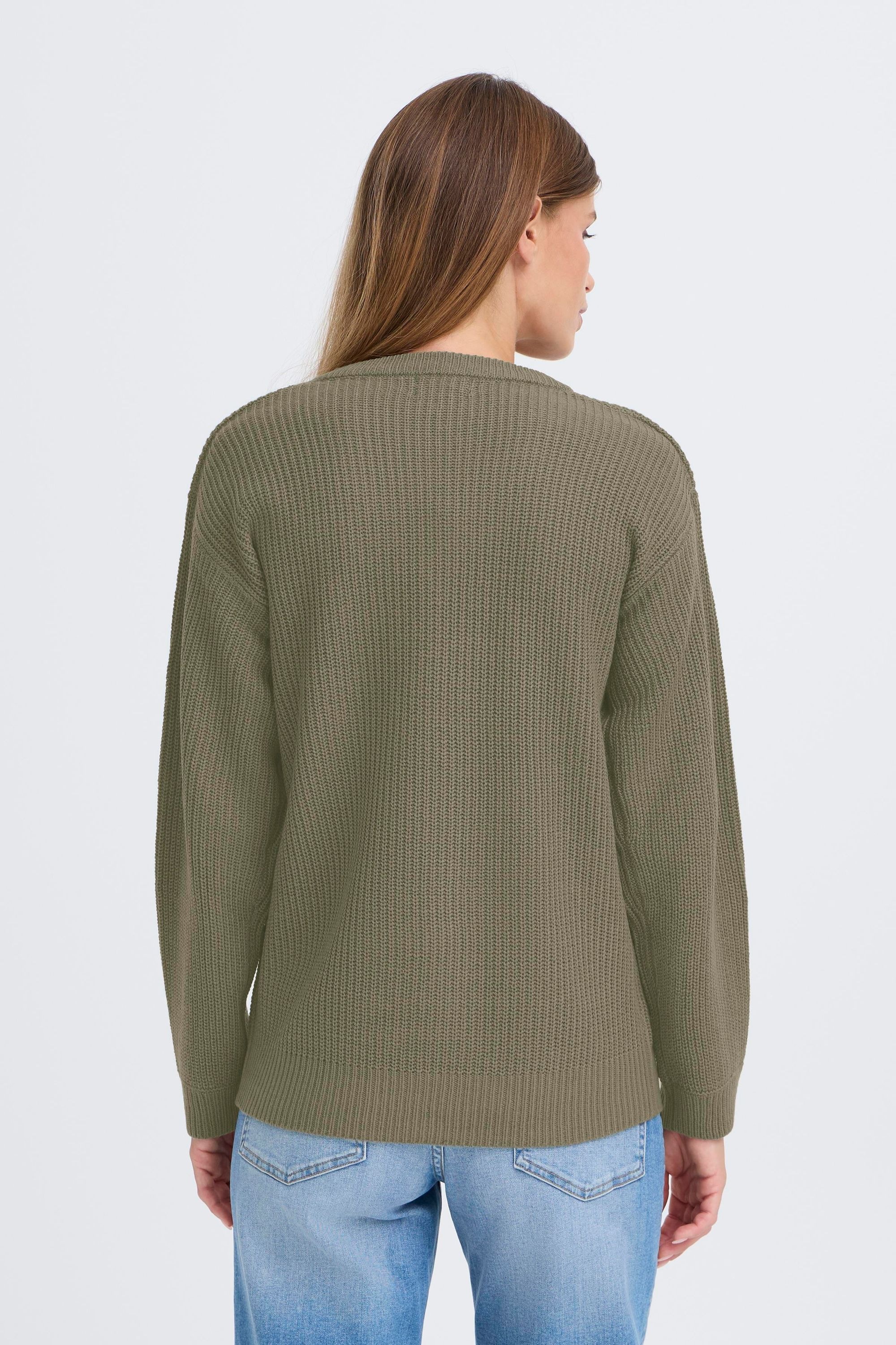 OXMO Strickfleece-Pullover »Strickpullover OXISANDIE LS«