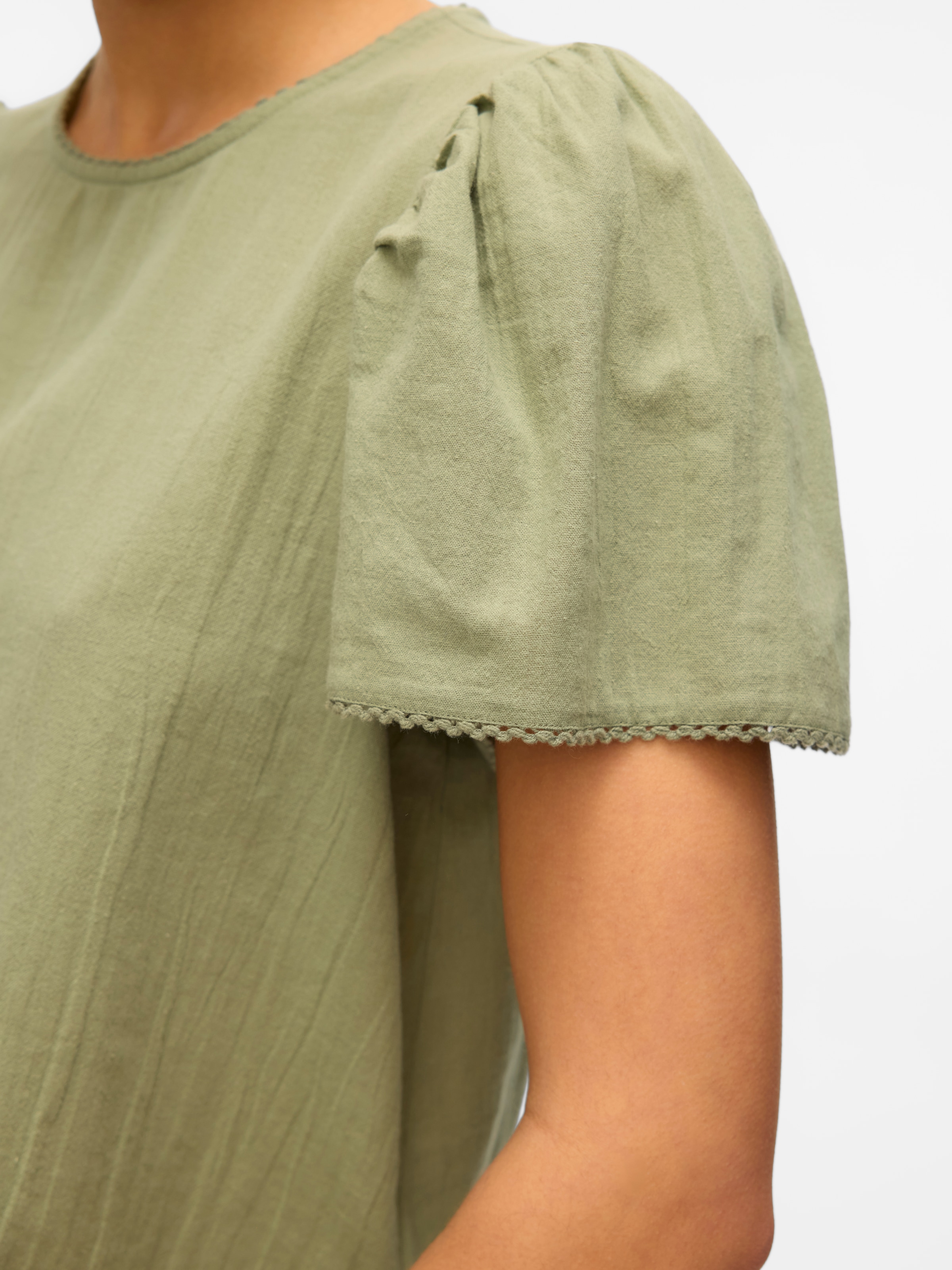 Vero Moda Kurzarmbluse »VMPRETTY SS TOP WVN GA NOOS«