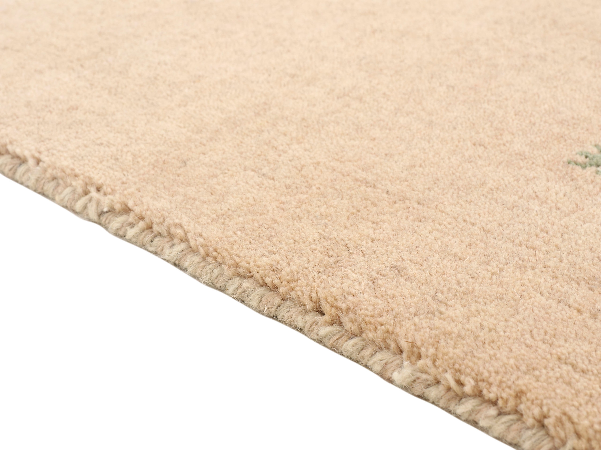 carpetfine Wollteppich »Gabbeh Uni, auch als Läufer und Rund erhältlich«, rechteckig, 15 mm Höhe, reine Wolle, handgewebt, Gabbeh Loom Tiermotiv, große Farbauswahl