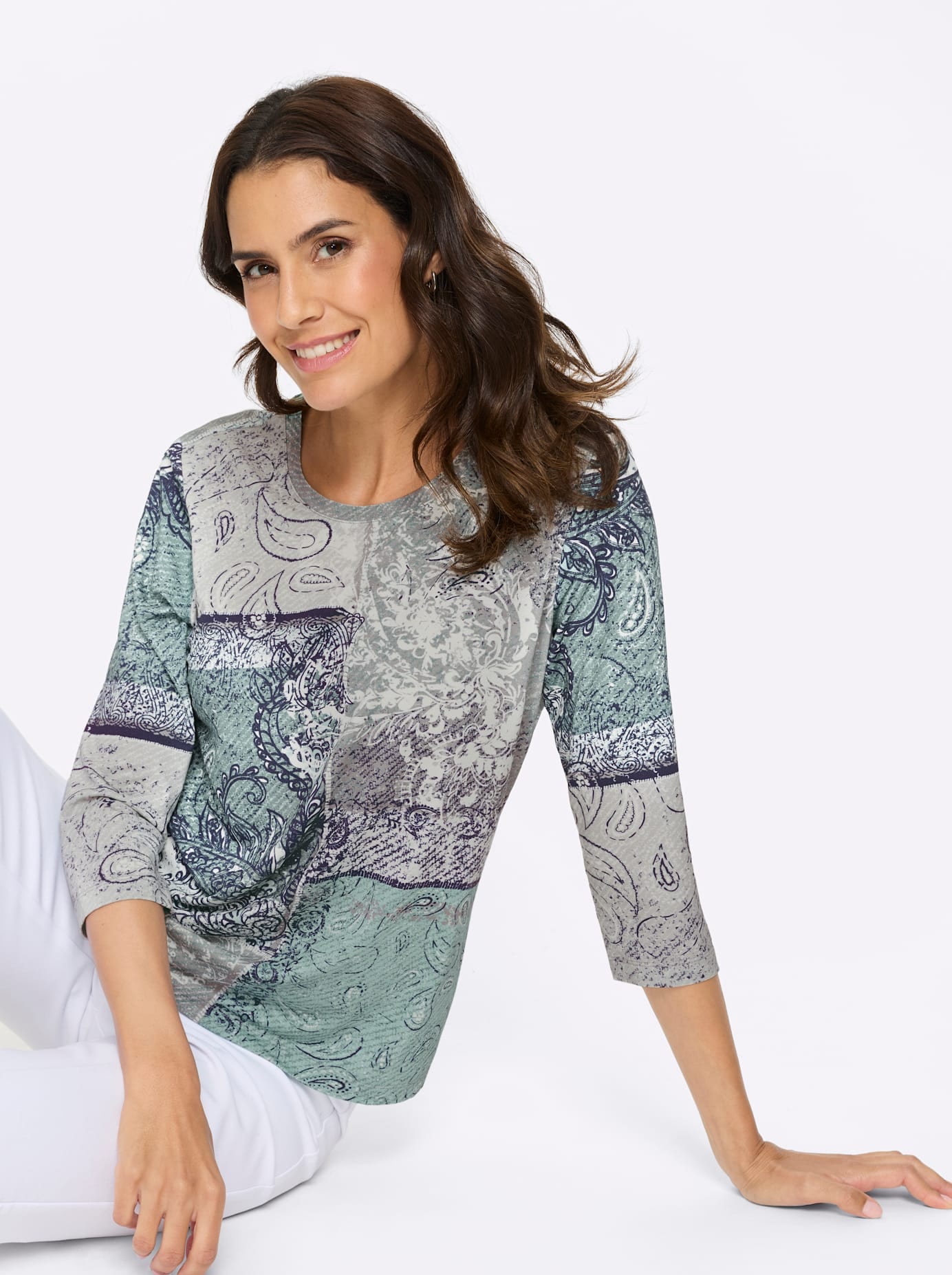 Inspirationen Print-Shirt »3/4-Arm-Shirt« 1 tlg.