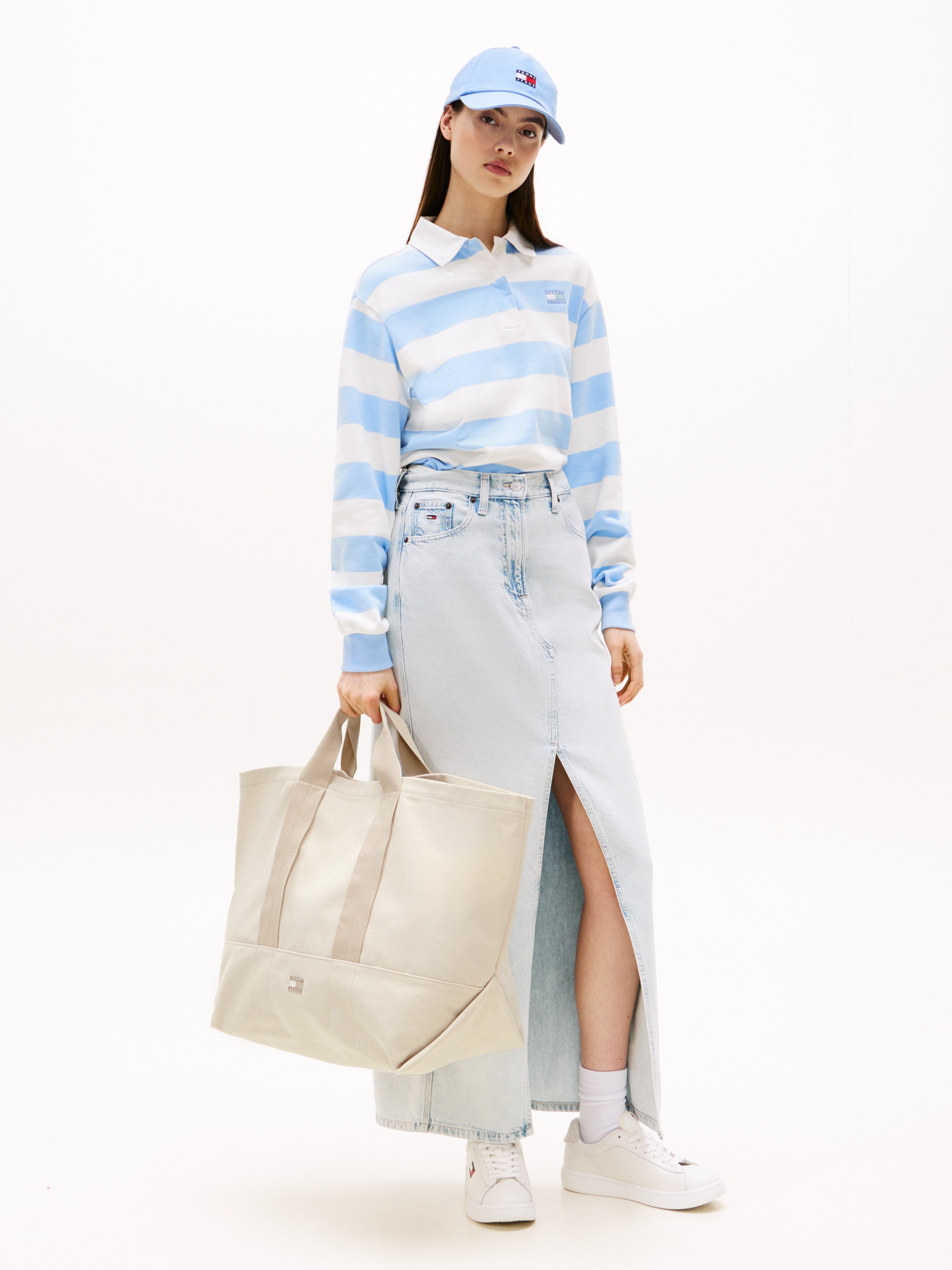 Tommy Jeans Tragetasche »TJW TOTE EDITION CANVAS« , Damen Henkeltasche, Shopper, Schultertasche mit Logo-Schriftzug