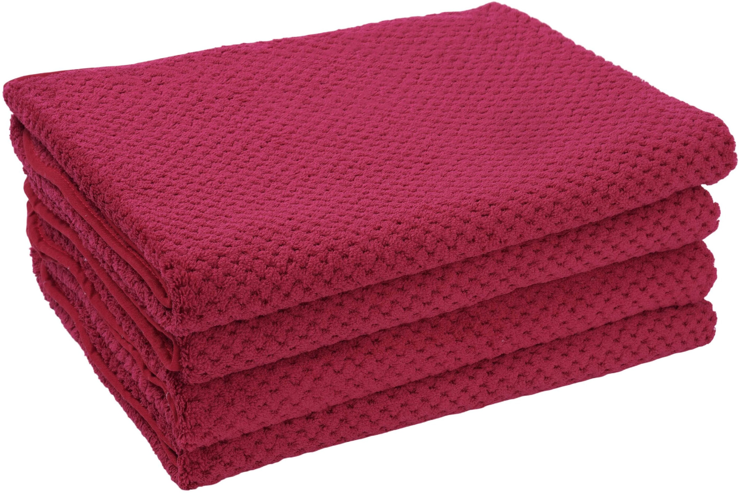 OTTO home Handtücher »Parris, diverse Größen, ideal als Sporthandtuch, Reisehandtuch« sehr leicht, kompakt, schnelltrocknend, Mikrofaser, mit Waffelmuster