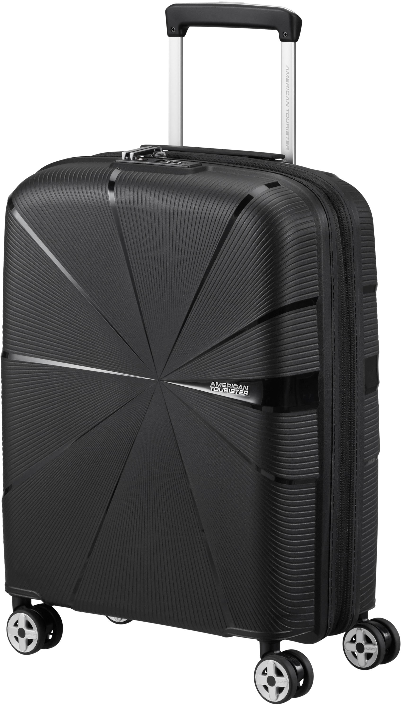 American Tourister® Hartschalen-Trolley »STARVIBE 55«, 4 St. Rollen, Handgepäck Handgepäck-Trolley mit Volumenerweiterung