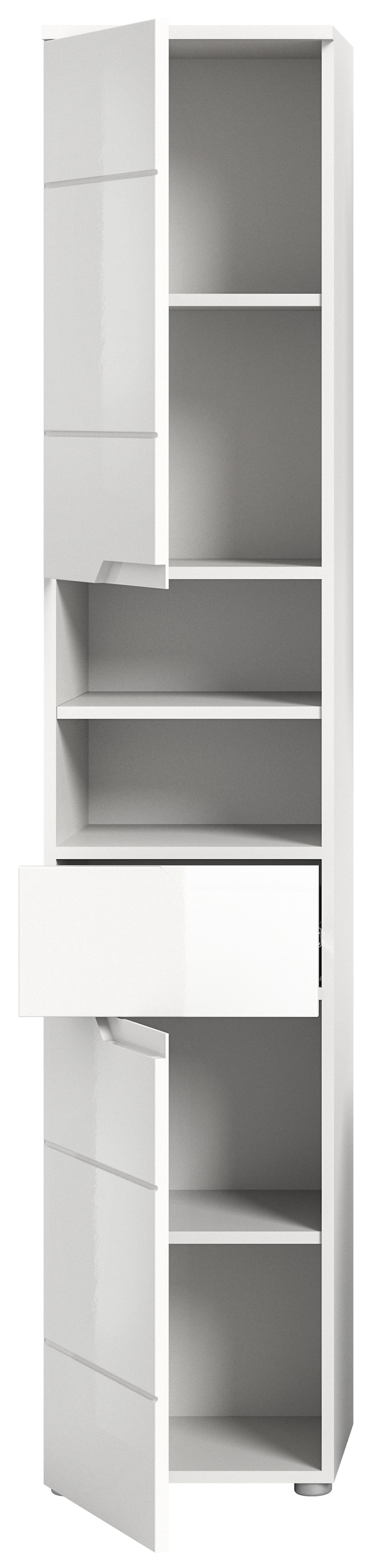 INOSIGN Hochschrank »CAPRI, Höhe 193 cm, 2 Türen mit Soft-Close-Funktion, 1 Schubkasten«, Mehrzweckschrank, Universalschrank, Badschrank, Badhochschrank