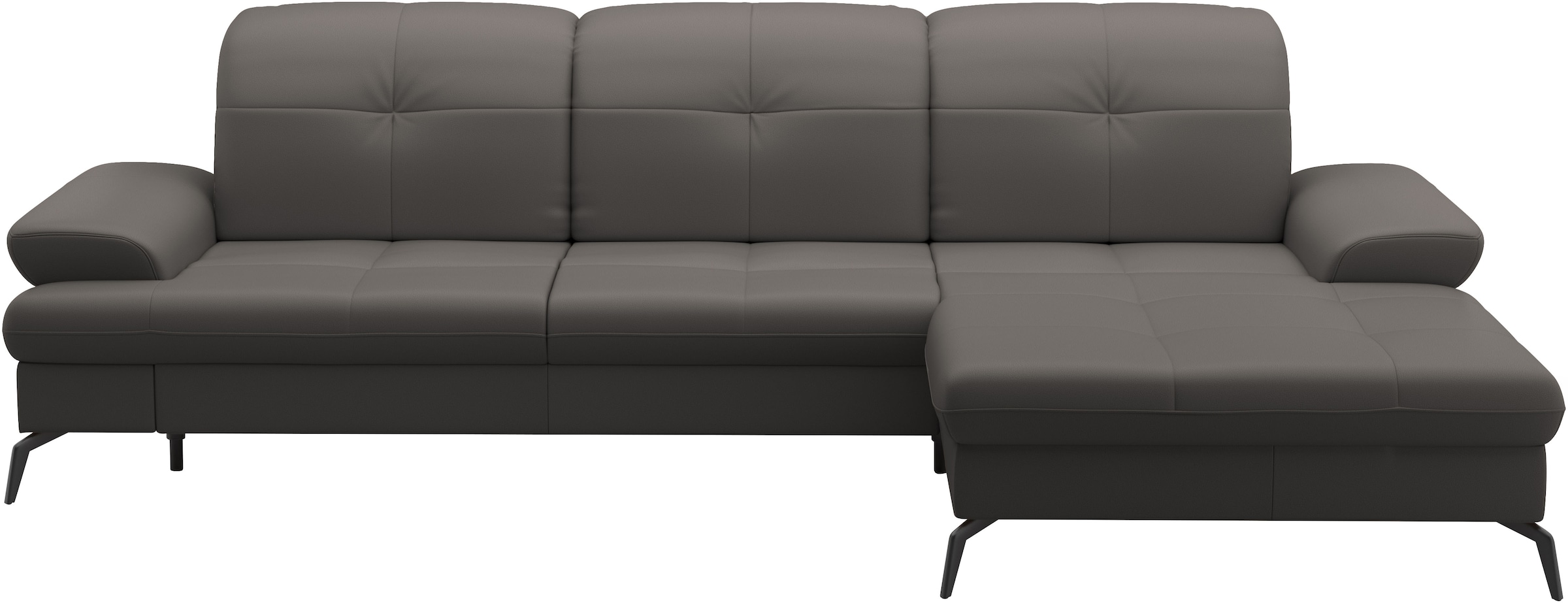 sit&more Ecksofa »Amica, L-Form, inkl. Sitztiefenverstellung & Armteilverstellung«, wahlweise mit Bettfunktion, Bettkasten und Kopfteilverstellung