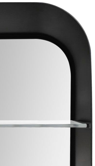 OTTO schwarz Talos IP24, Badezimmerspiegelschrank, oval, Echtglas, BxH: Shop Alumunium 40x60 Online cm, aus und