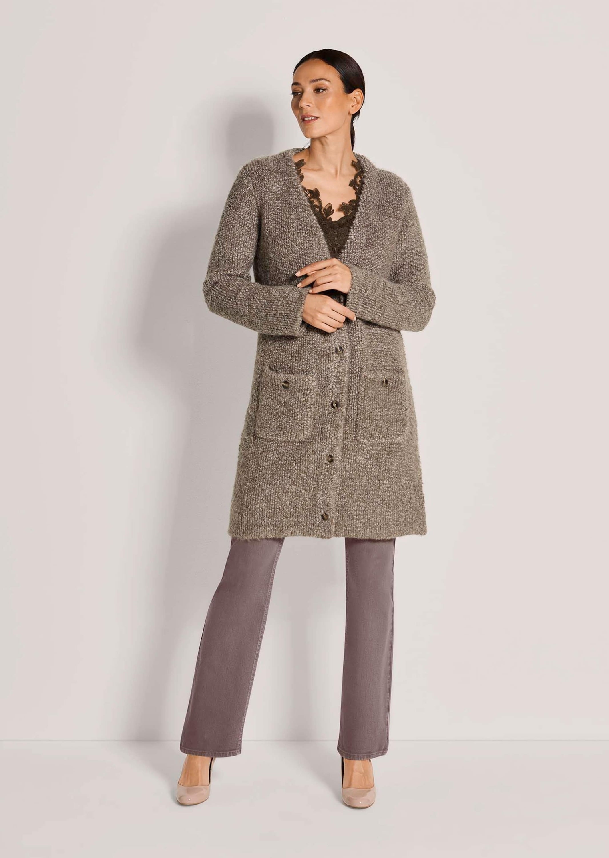 MADELEINE Strickjacke »Strickjacke Strickmantel mit Alpaka«
