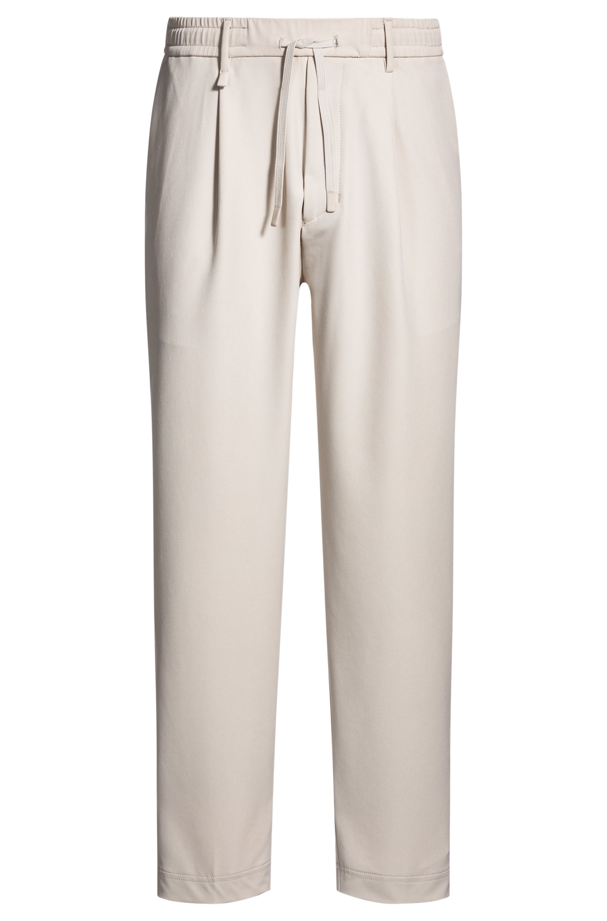 BOSS GREEN Webhose »T_Convert-Pleat«, mit Zugbund und Markenlabel