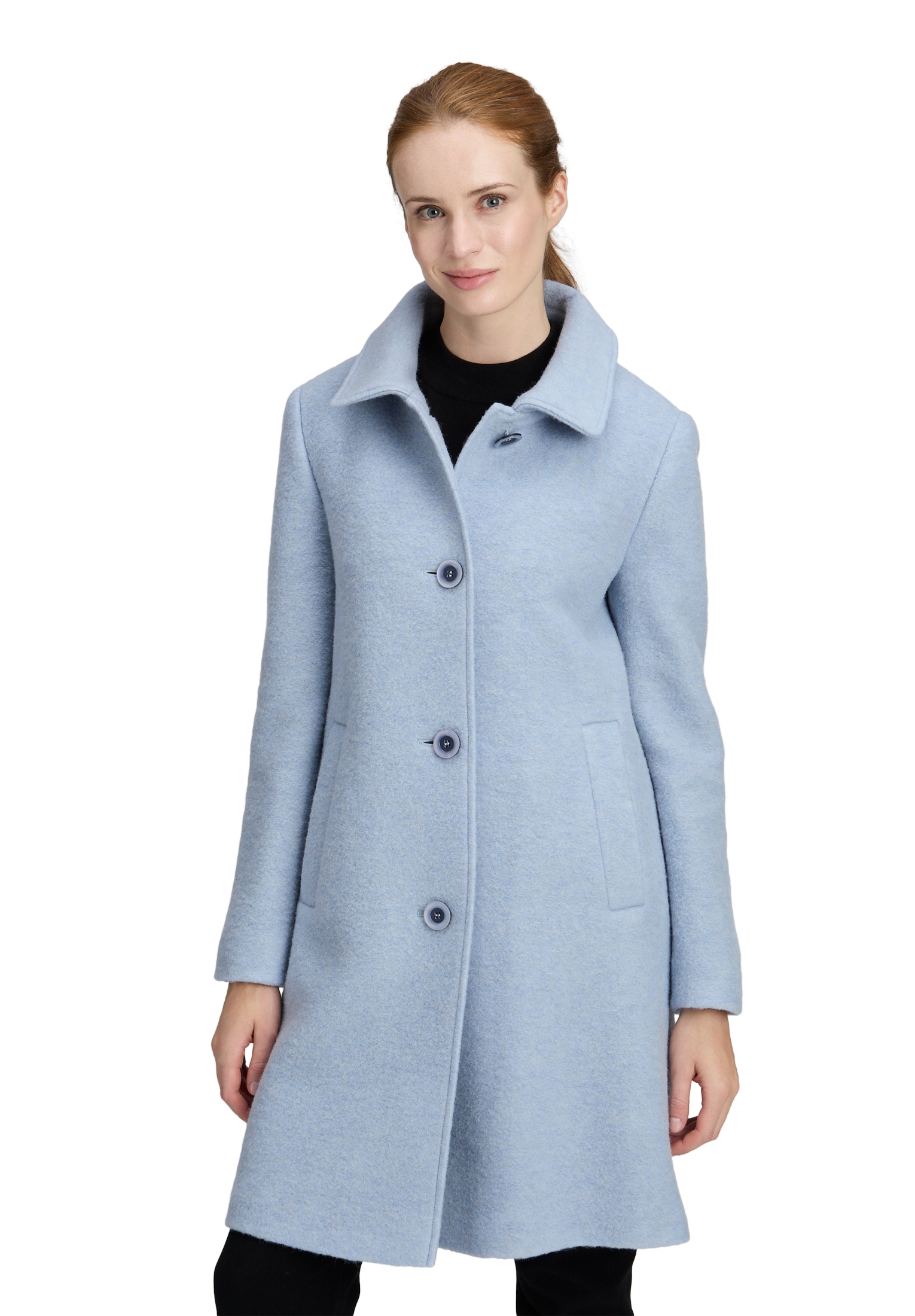 Betty Barclay Wolljacke »Wollmantel mit abnehmbarer Kapuze«
