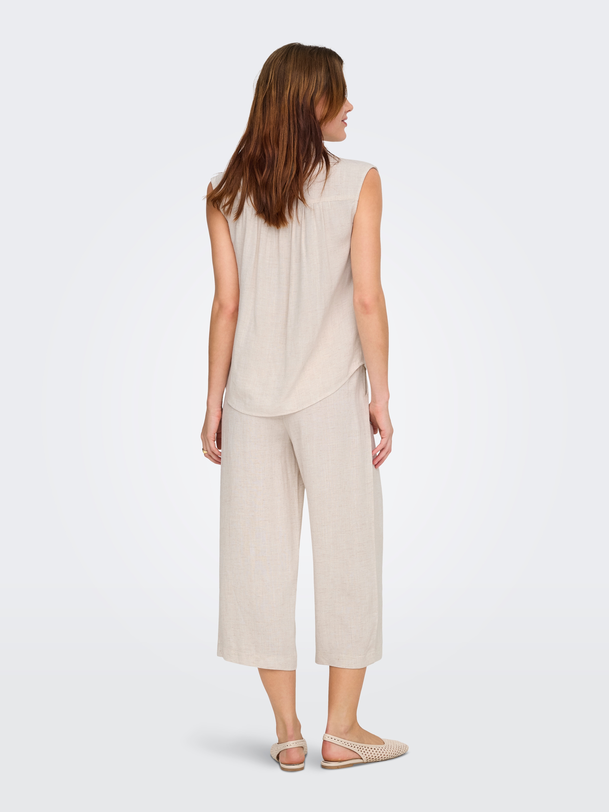 ONLY Blusentop »ONLSIESTA S/L LINEN BL SHIRT PNT NOOS« mit Leinen