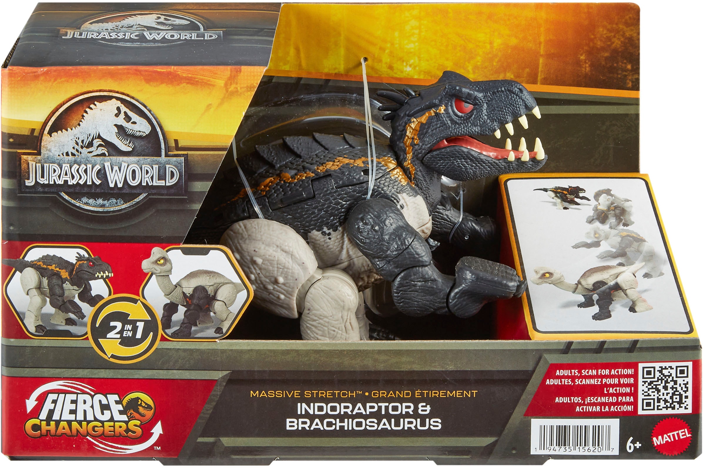 Mattel® Actionfigur »Jurassic World Fierce Changers, Massive Stretch«