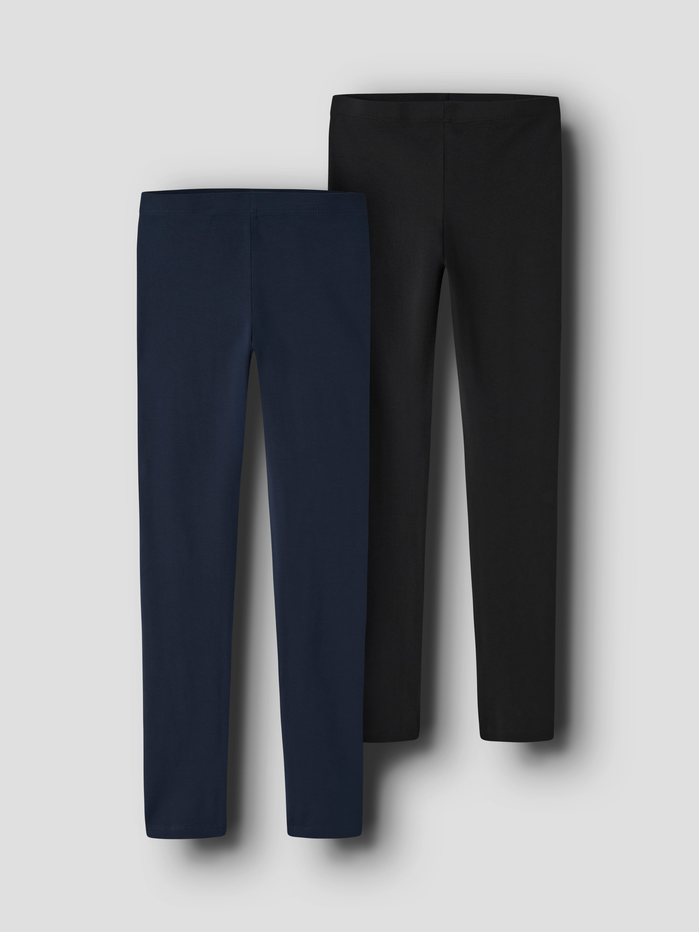 Name It Leggings »NKFVIVIAN 2P LEGGING L NOOS«  unifarben, casual, sehr schmal, Baumwollmischung, Jersey