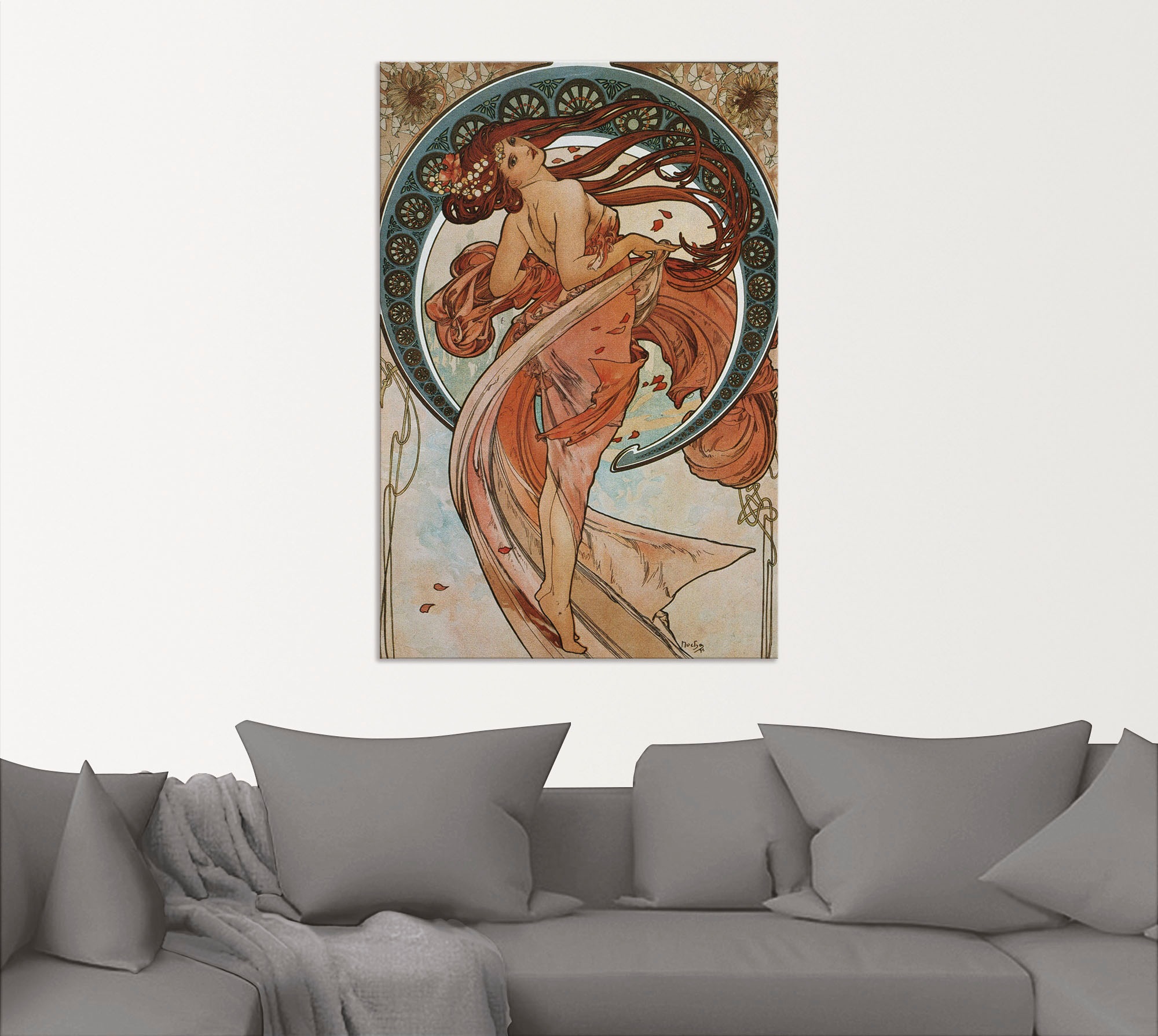 Artland Wandbild »Vier Künste: Der Tanz. 1898.«, Frau, (1 St.), als Alubild, Outdoorbild, Poster in verschied. Größen