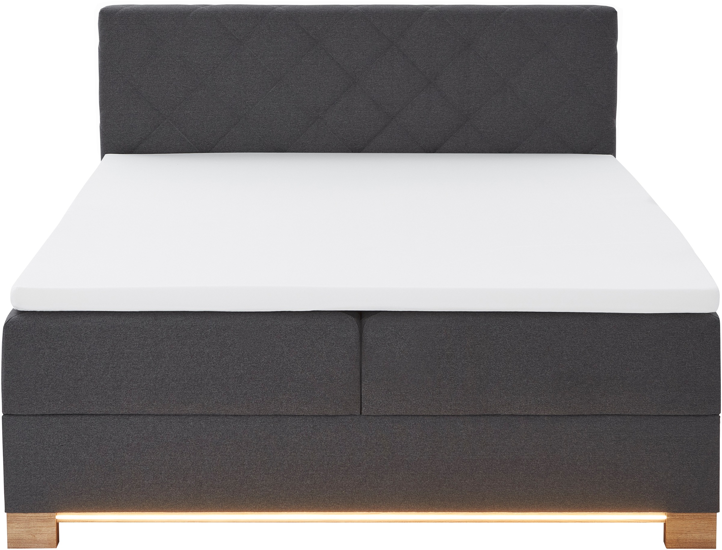 meise.möbel Boxspringbett »Messina«, inkl. Bettkasten, LED-Beleuchtung und Topper