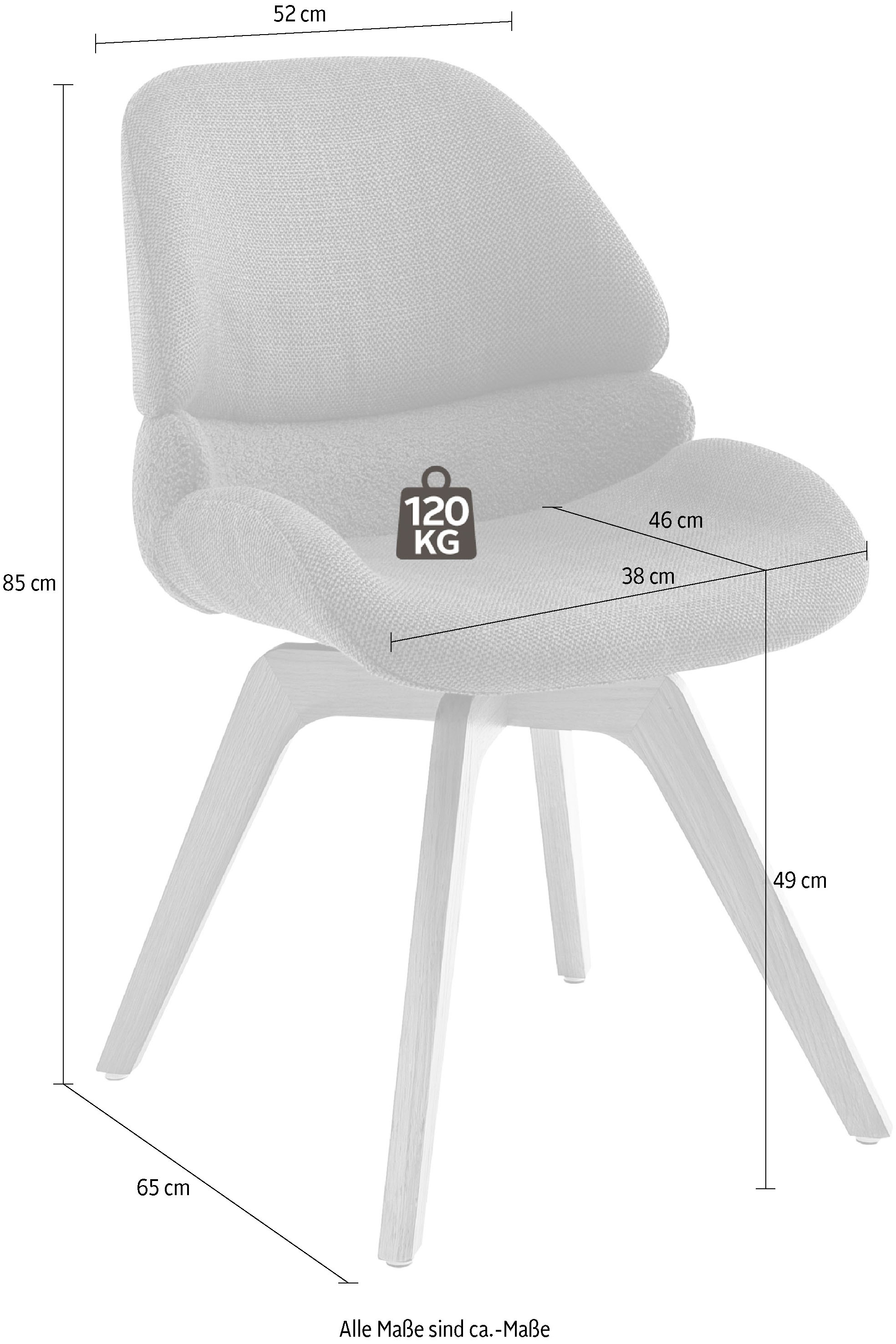 MCA furniture Esszimmerstuhl »Henderson«, Nivellierung, 2 180° mit Feinflor 120 Absetzung, kaufen kg online mit (Set), bis St., drehbar