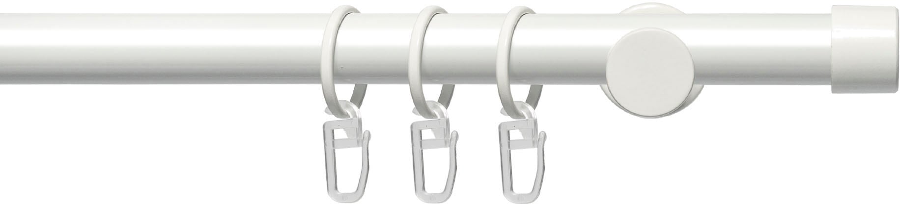 Liedeco Gardinenstange »Fertigstilgarnitur 20 mm Power Endkappe«, 1  läufig-läufig, Fixmaß, Gardinenstange Komplett kaufen bei OTTO