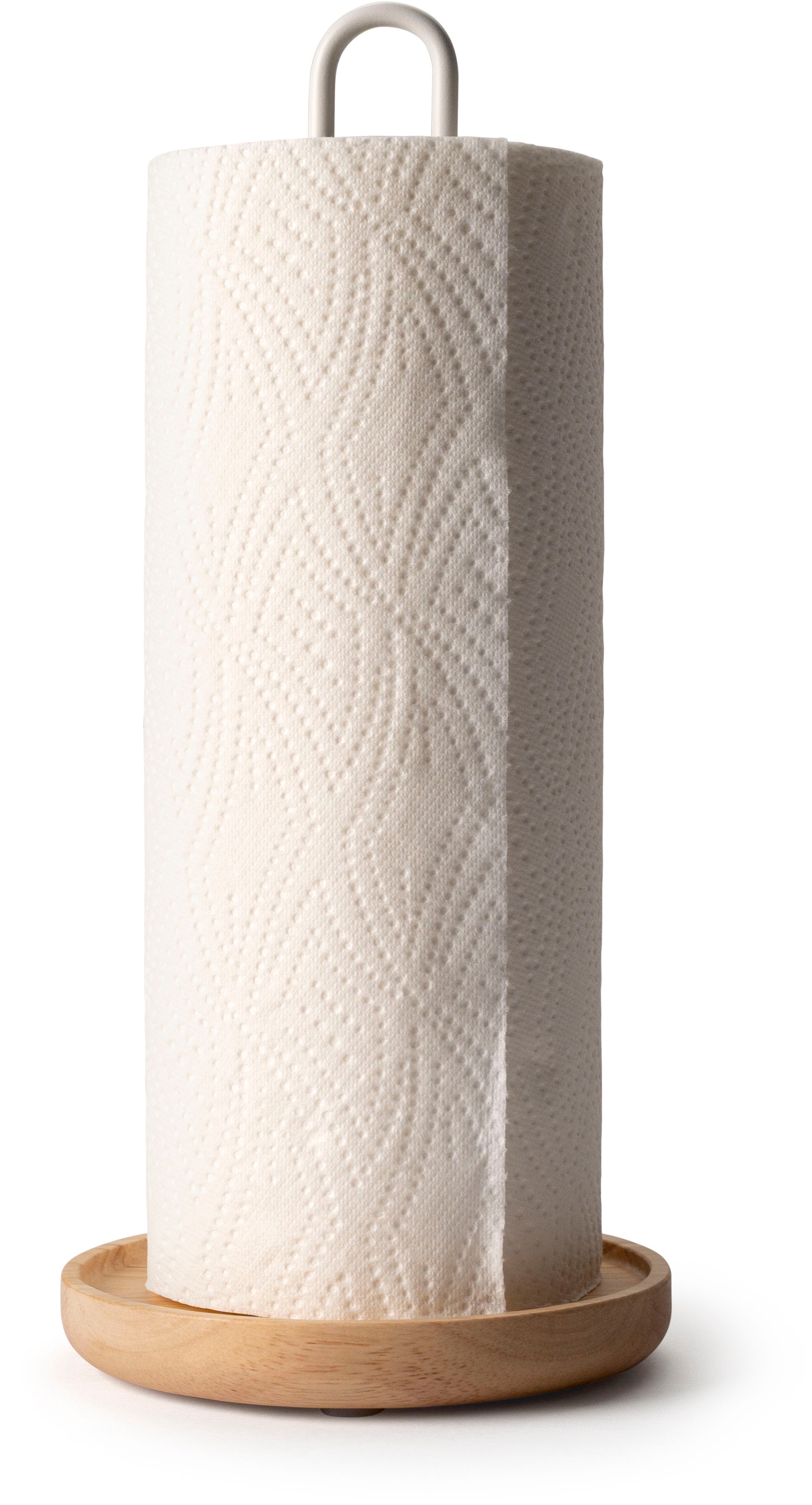 Continenta Küchenrollenhalter »Gummibaum-Sockel« Ø14x31,6 cm, Silikonfüße, auch für XL-Rollen