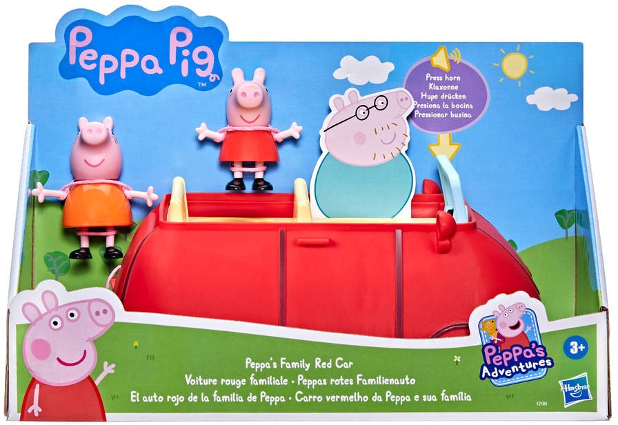 Hasbro Spielwelt »Peppa Pig, Peppas rotes Familienauto«, mit Soundeffekten