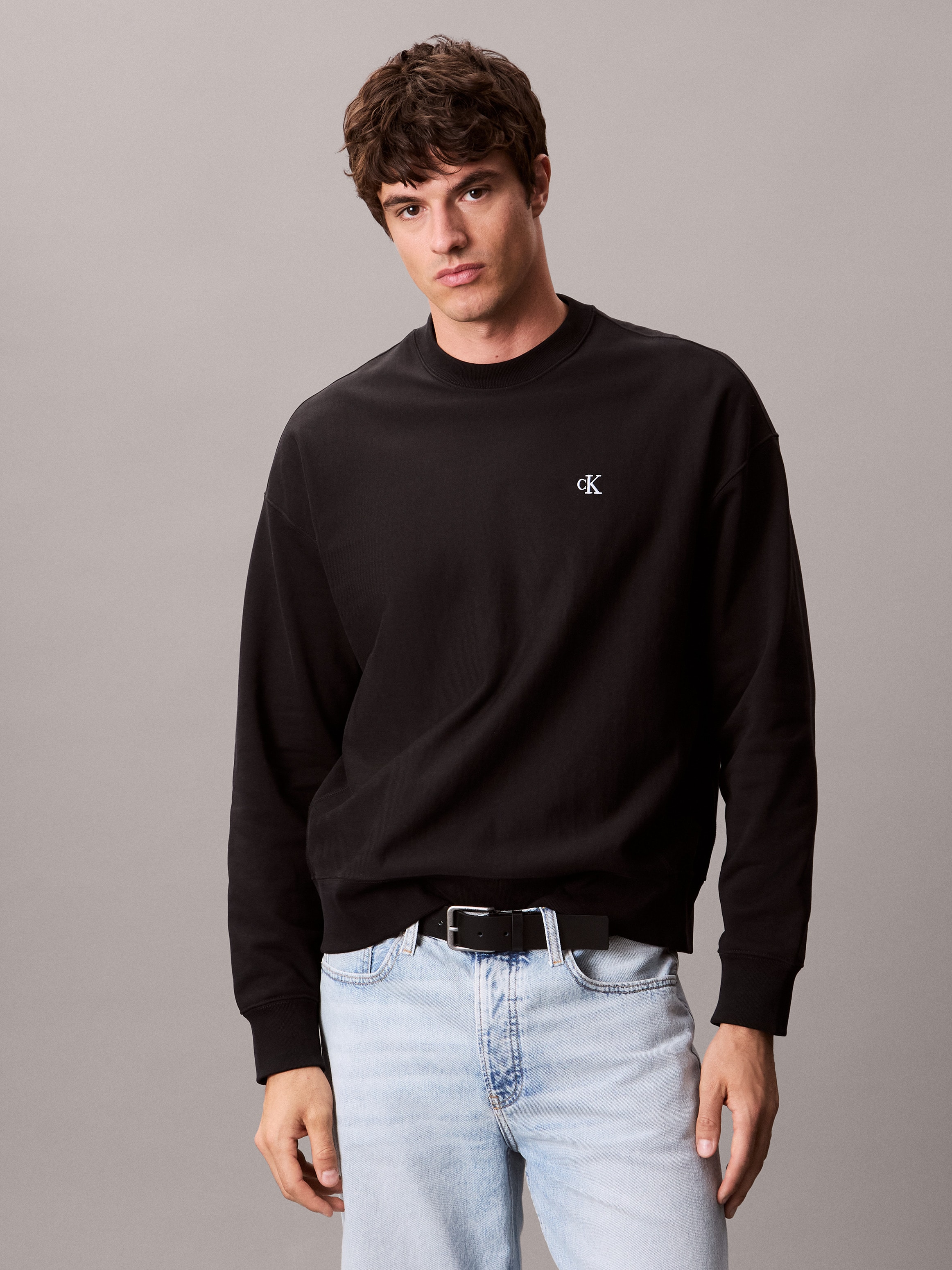 Calvin Klein Jeans Sweatshirt »PRMM TRRY MNGRM CN S«, Mit Rundhalsausschnitt