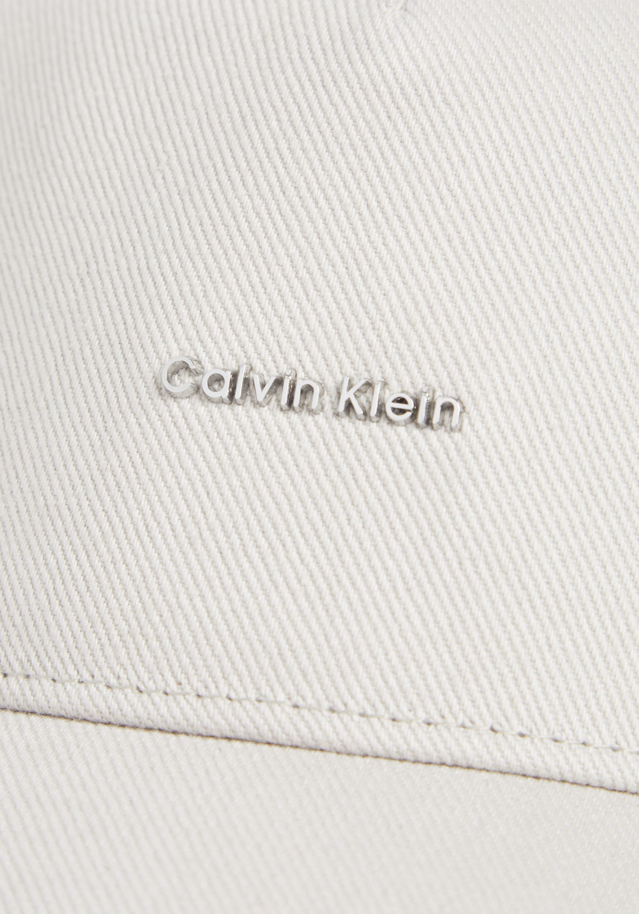 Calvin Klein Baseball Cap »CALVIN LETTERING CANVAS CAP«, mit Logoprägung