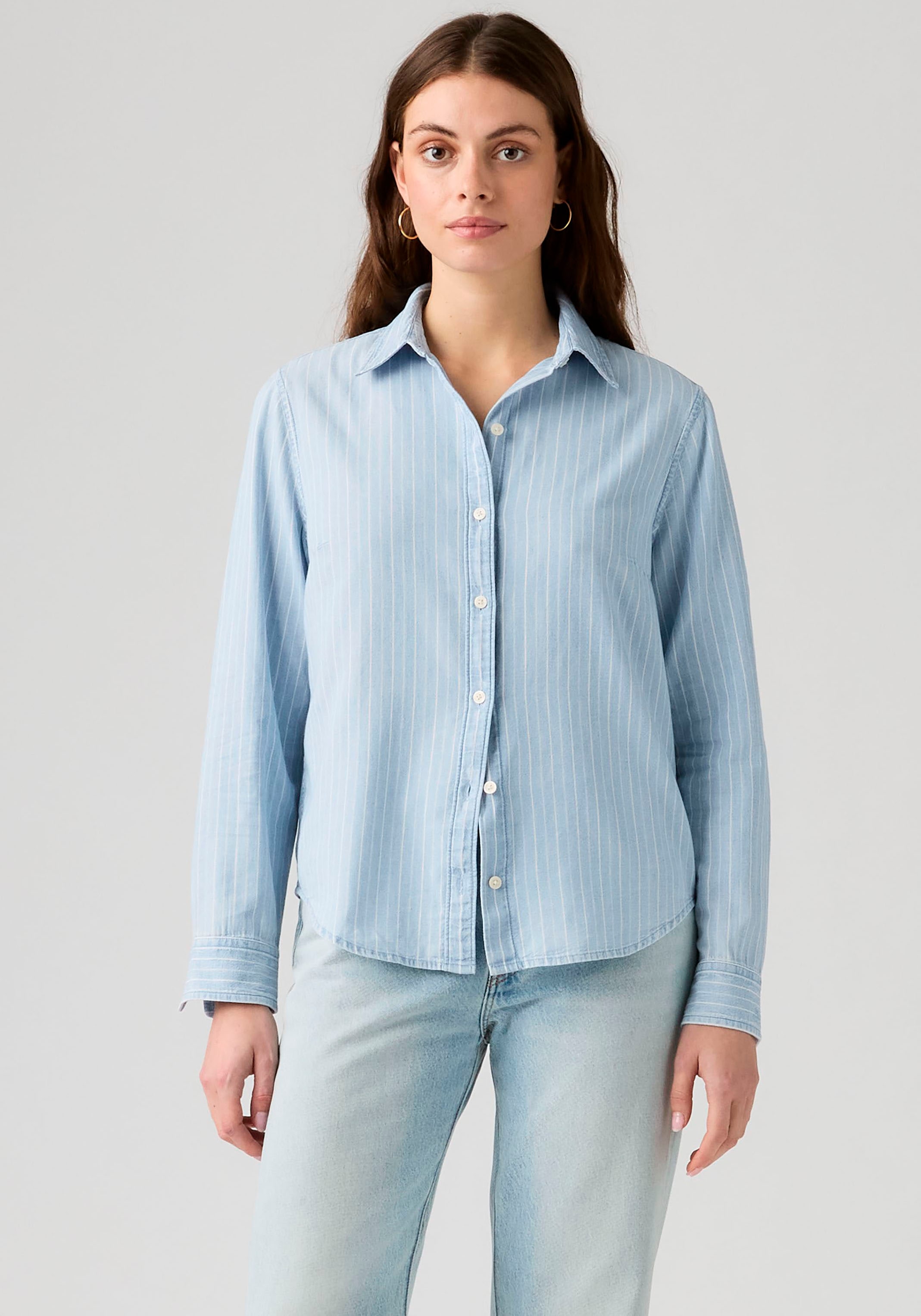Levi's® Hemdbluse »CARLILE CLASSIC POPLIN SHIRT« Klassischer Hemdblusenkragen