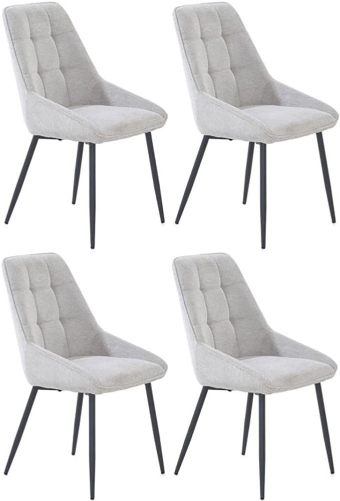 Jockenhöfer Gruppe Esszimmerstuhl »ROGER« (Set) 4 Stk.4-Fuss Stuhl, Webstoff, Schalenoptik