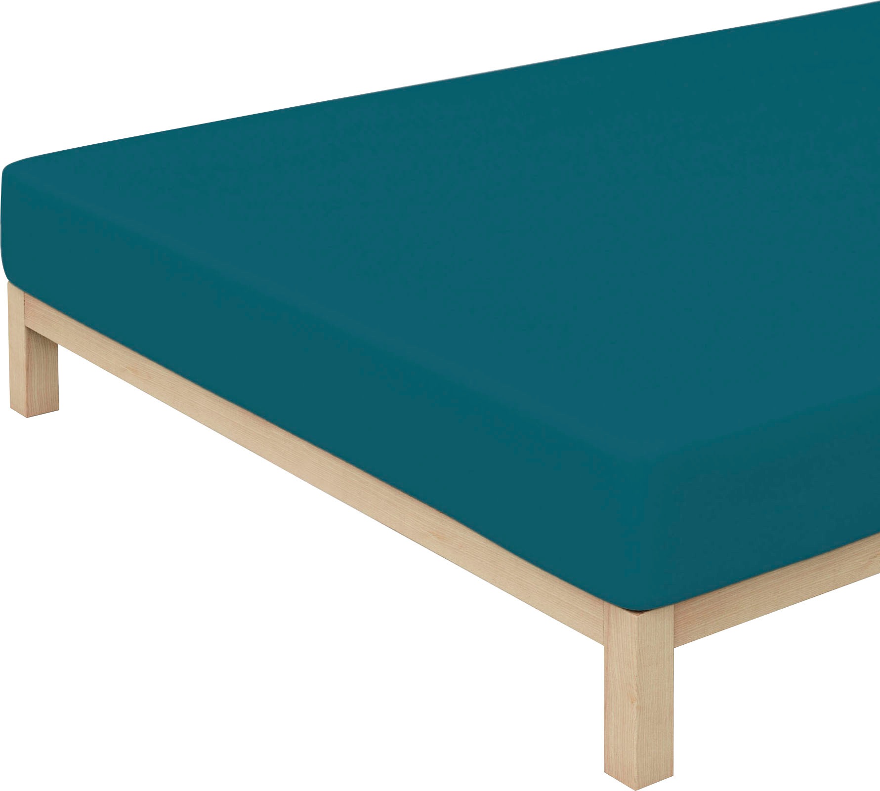 Schlafgut Spannbettlaken »PURE Bio-Baumwolle mit Elasthan, dehnbar blickdicht, straff, Bettlaken«, PREMIUM Laken für Matratzen bis 30cm Höhe, in 90x200, 140x200, 180x200