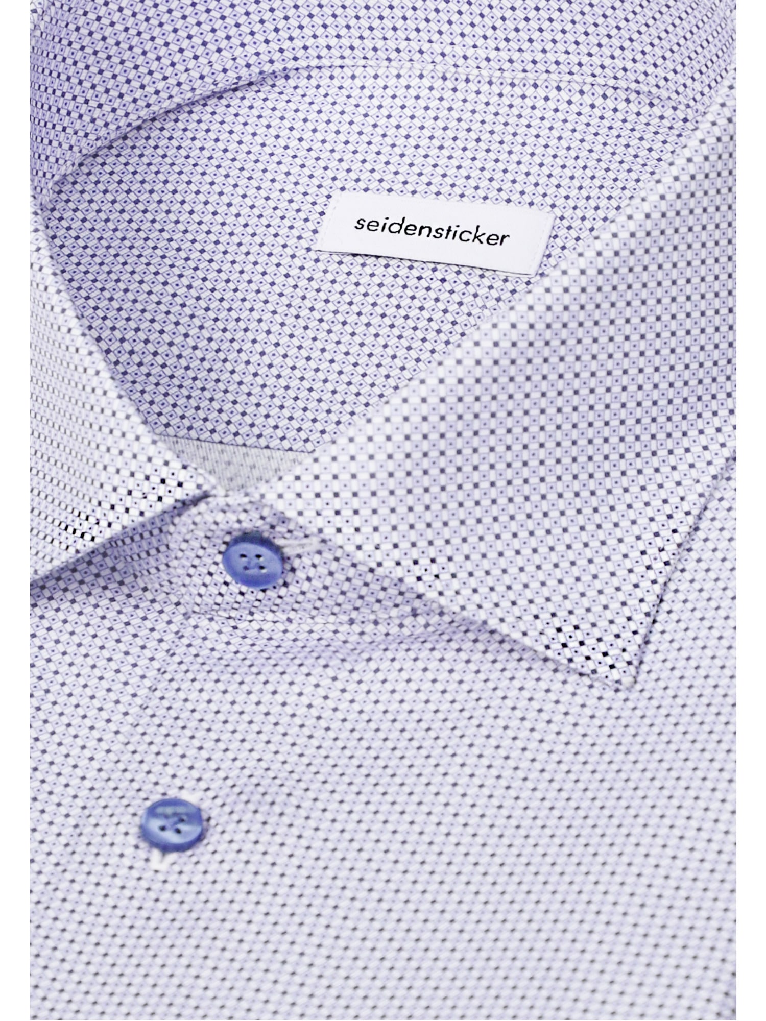 seidensticker Businesshemd »Schwarze Rose« Slim 1/1 Extra lang Kentkragen Druck