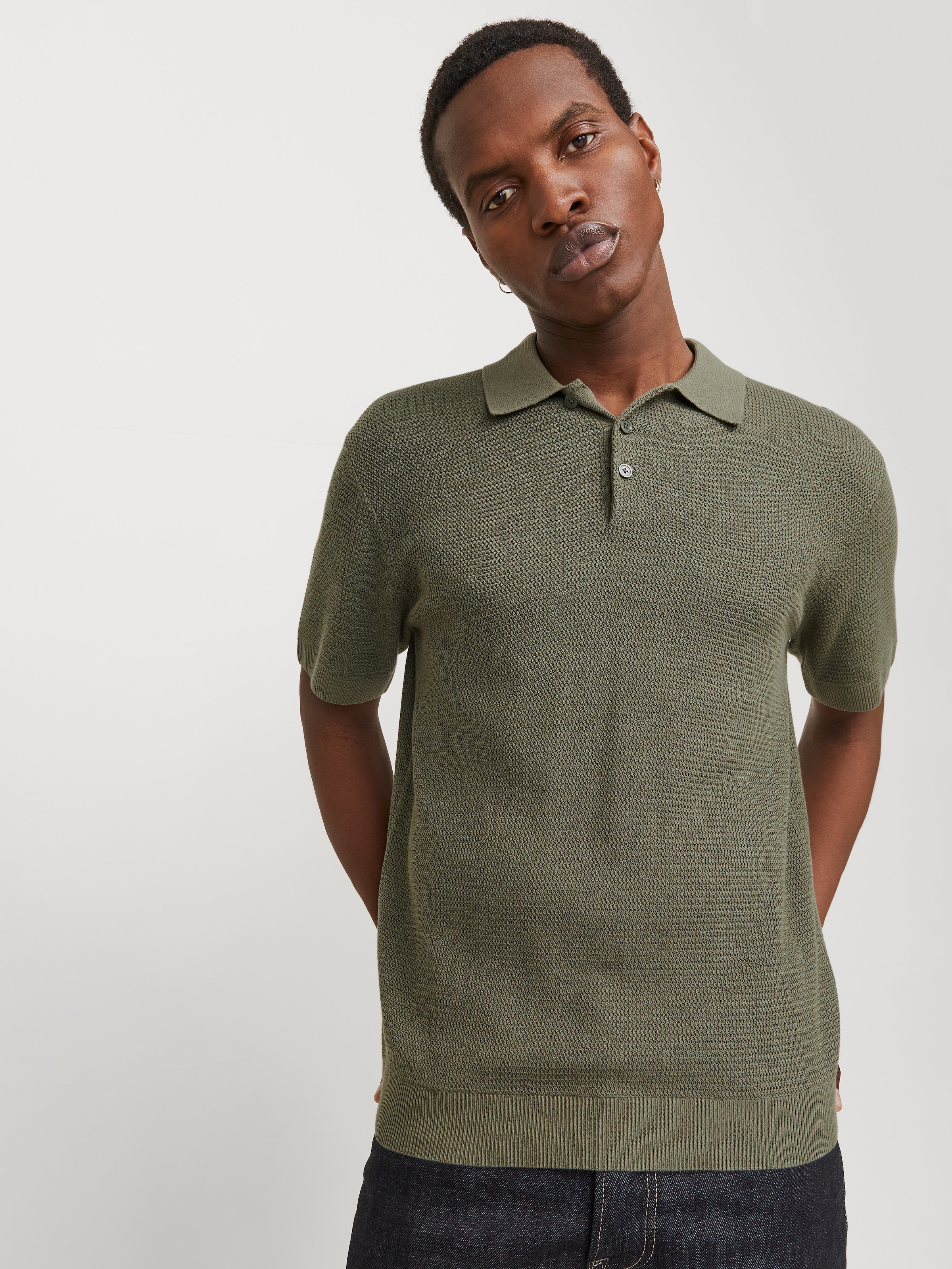 Jack & Jones Polokragenpullover »JPRCCCOOPER KNIT POLO SS SN«