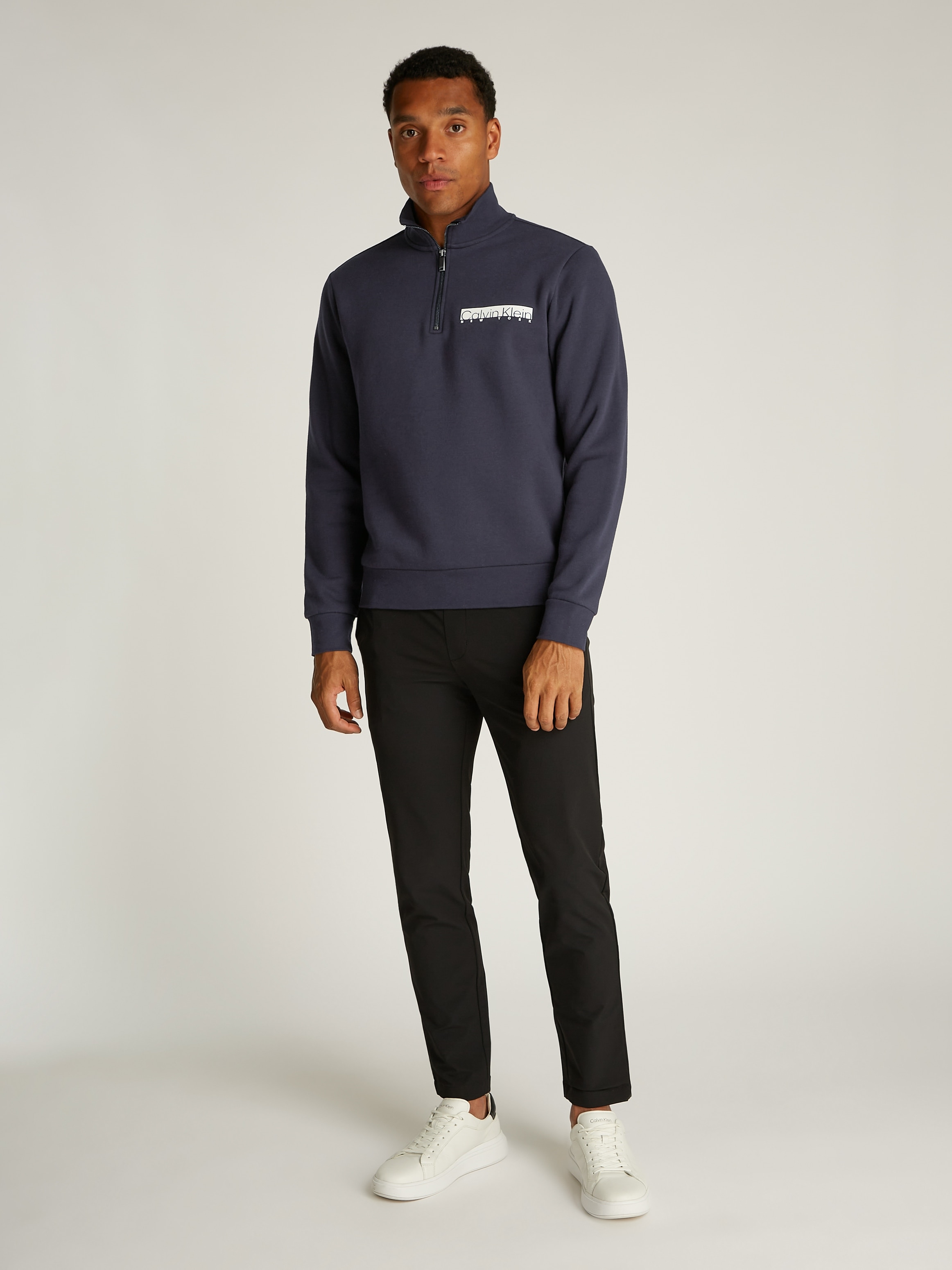 Calvin Klein Sweatshirt »NY CHEST BOX LOGO Q-ZIP«