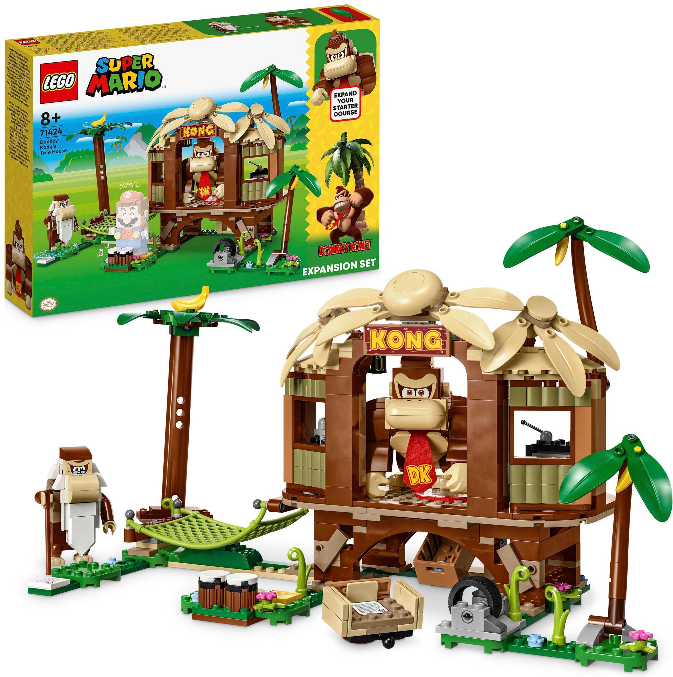 Konstruktionsspielsteine »Donkey Kongs Baumhaus – Erweiterungsset (71424), LEGO® Super...