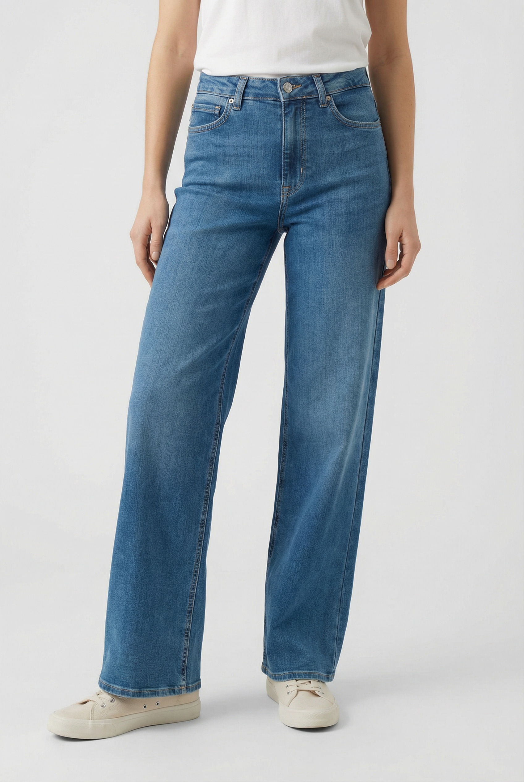 ONLY High-waist-Jeans »ONLMADISON BLUSH HW WIDE DNM CRO665«