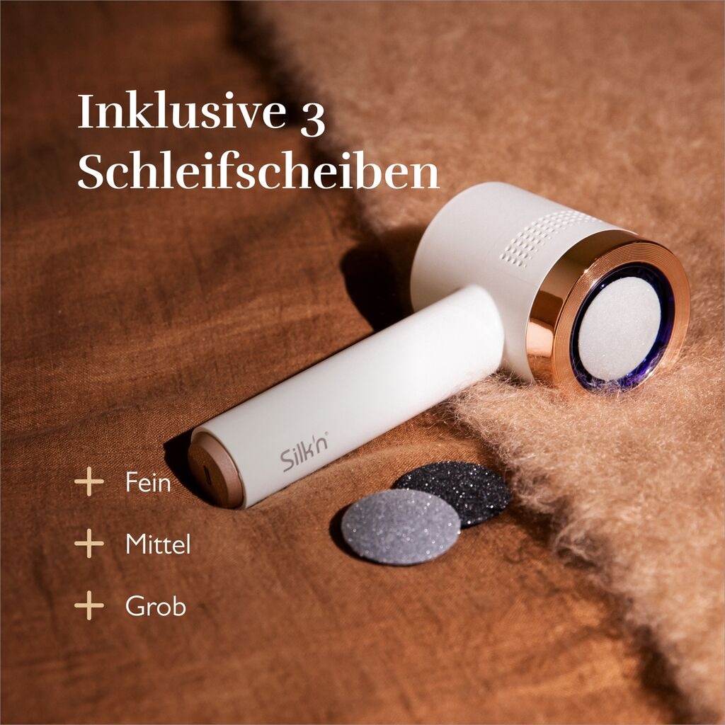 Silk'n Elektrischer Hornhautentferner »VacuPedi«, Weiche und glatte Füße in wenigen Sekunden