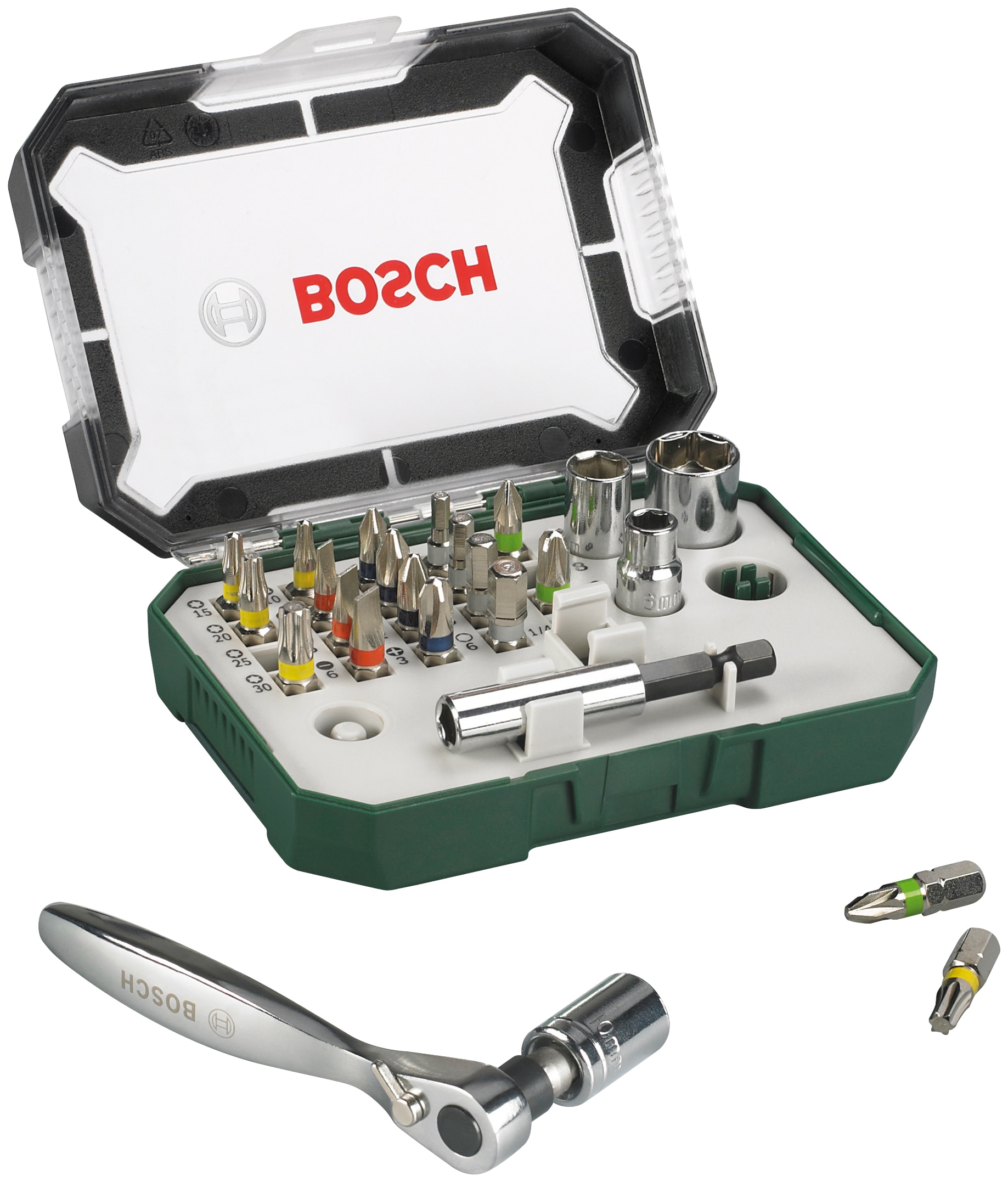 Bosch Home & Garden Bit-Set »double end«, 27-teilig, SDB-Set, Schrauberbit- Set, mit zusätzlicher Ratsche kaufen bei OTTO