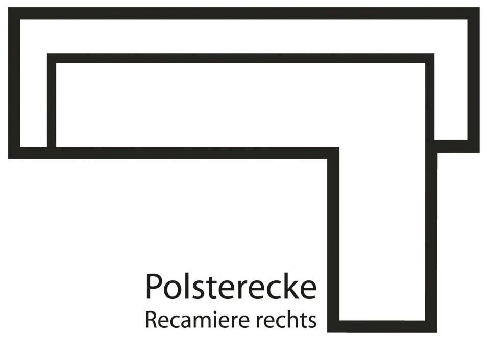 3C Candy Ecksofa »Beatrice Designsofa in moderner Retrooptik, bequem und extravagant«, mit Rückensteppung im Rautenmuster, Ohrenbacken Optik, L-Form