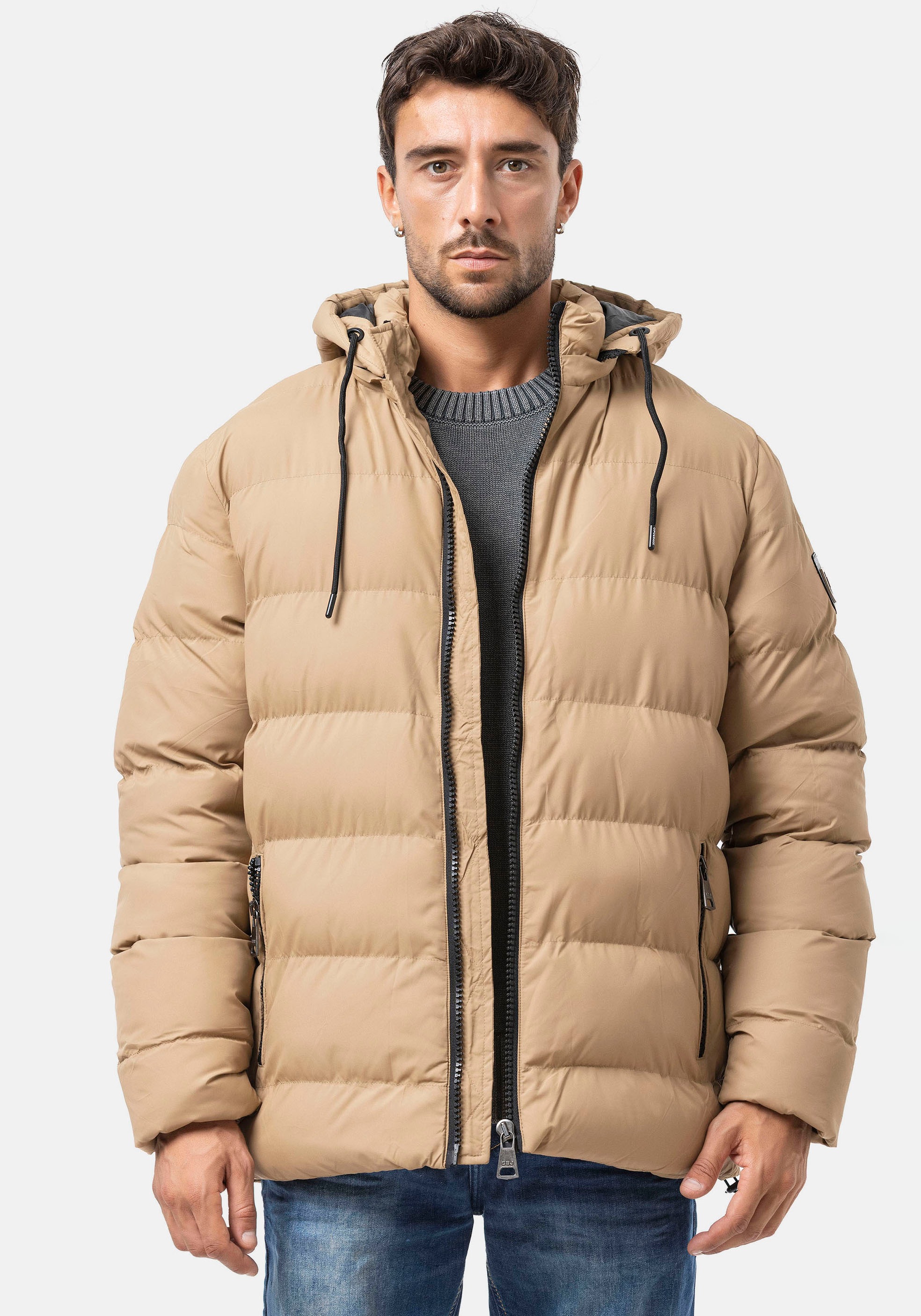 Cipo & Baxx Steppjacke mit Kapuze