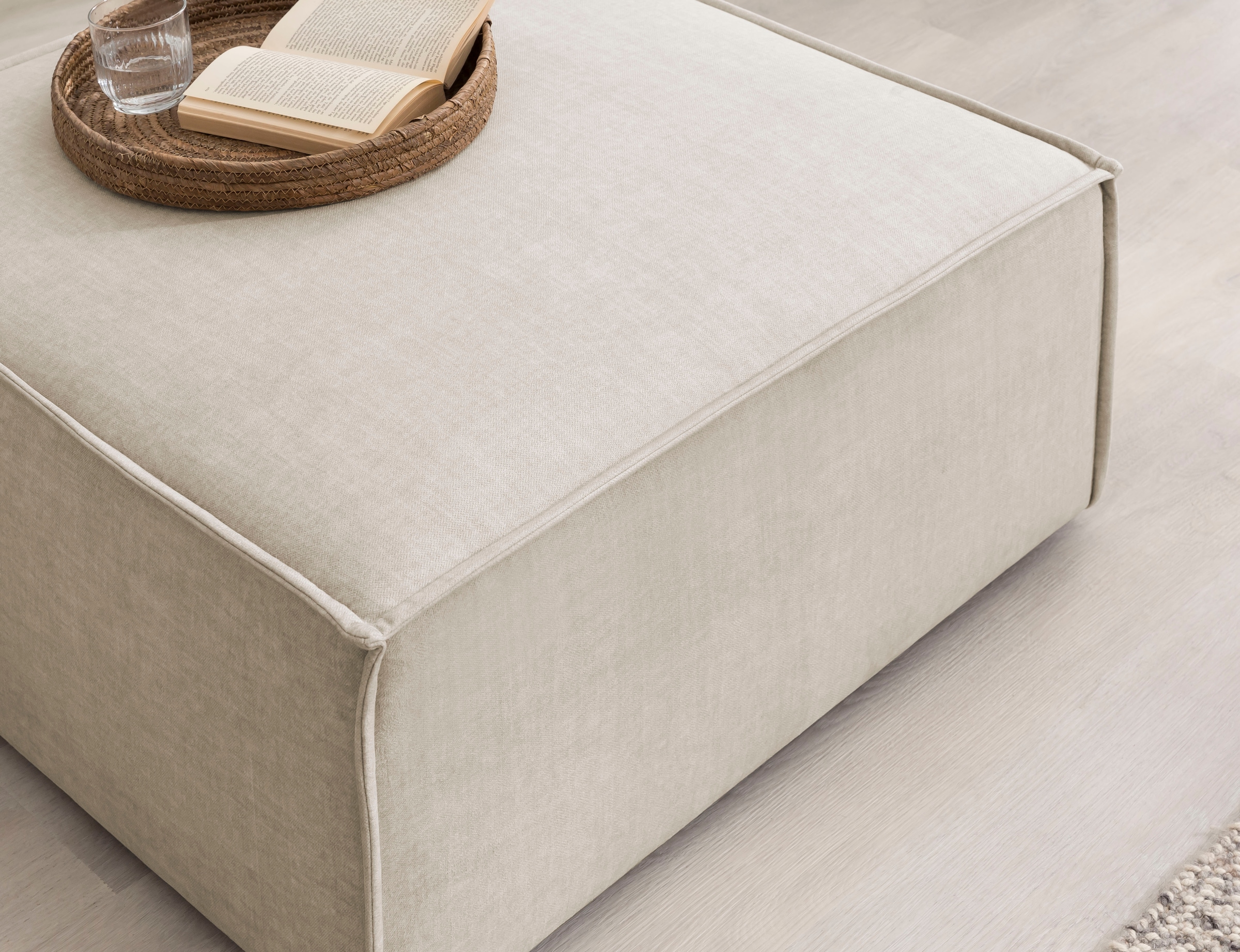 Home affaire Hocker »SHERWOOD«, Hocker quadratisch, ideale Ergänzung zum Loveseat Â»SHERWOODÂ«