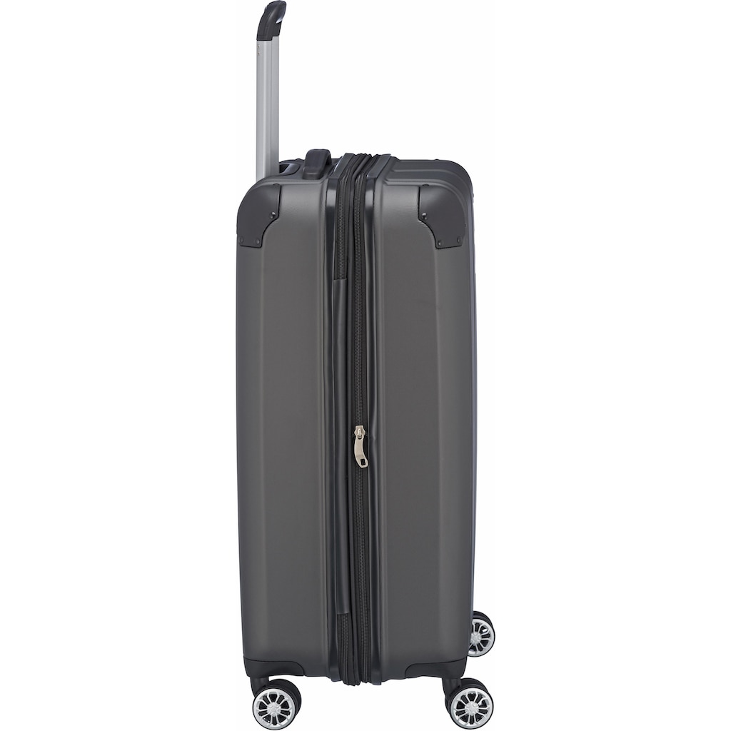 travelite Trolley »CITY 4w Trolley M«, 4 Rollen, Reisekoffer Koffer mittel groß Reisegepäck mit erweiterbarem Volumen