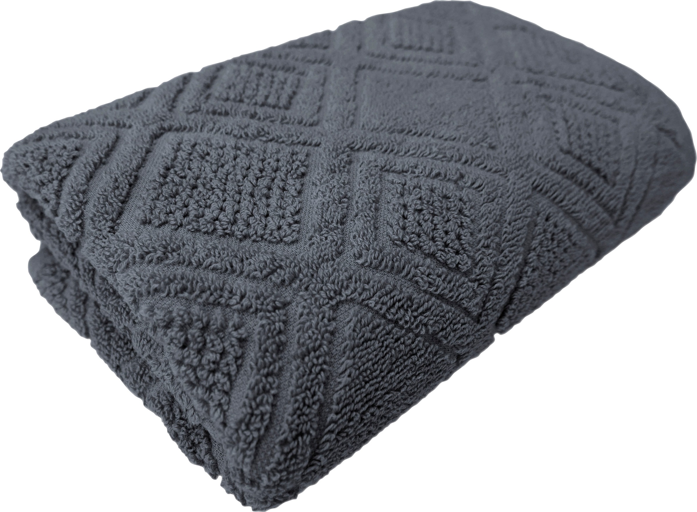 framsohn frottier Badetuch »Mosaik Duschtuch«, (Packung, 1 St., Badetuch 75 x 150 cm), gemustert, fein gewalkter Feinzwirn, hergestellt in Österreich